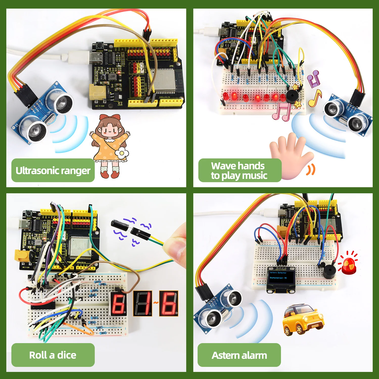 Keyestudio IOT ESP32 Learning Kit For Arduino ESP32 All-in-One Learning +134 Projects Support MicroPython&Arduino C Programming