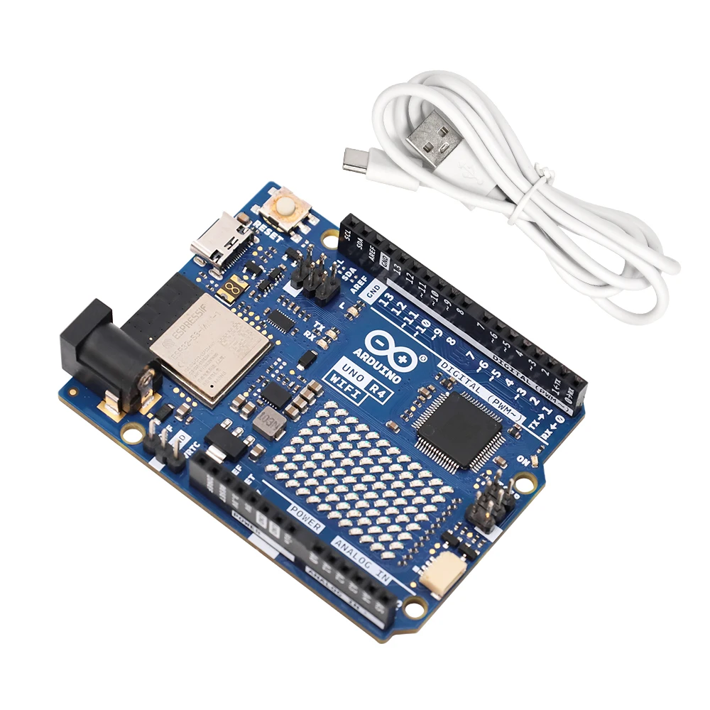 Original Arduino UNO R4 WiFi/Arduino UNO R4 WiFi Arduino Controller Development Board Programming Learning Board with USB Cable Original Arduino UNO R4 WiFi/Arduino UNO R4 WiFi Arduino Controller Development Board Programming Learning Board with USB Cable