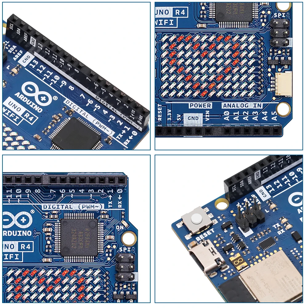 Original Arduino UNO R4 WiFi/Arduino UNO R4 WiFi Arduino Controller Development Board Programming Learning Board with USB Cable Original Arduino UNO R4 WiFi/Arduino UNO R4 WiFi Arduino Controller Development Board Programming Learning Board with USB Cable