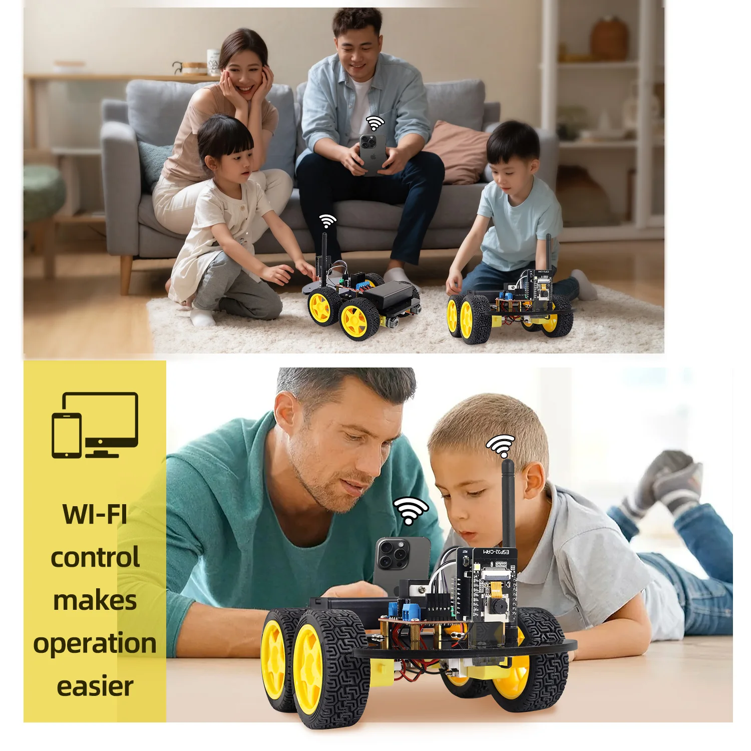 NEW Keyestudio 4WD&2WD ESP32-Cam Robot Car Kit Programmable WIFI Camera Smart Car For Arduino ESP32 Robot Project Robotic Kit