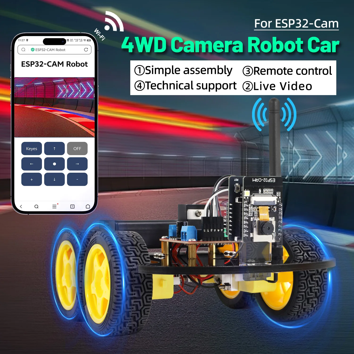 NEW Keyestudio 4WD&2WD ESP32-Cam Robot Car Kit Programmable WIFI Camera Smart Car For Arduino ESP32 Robot Project Robotic Kit NEW Keyestudio 4WD&2WD ESP32-Cam Robot Car Kit Programmable WIFI Camera Smart Car For Arduino ESP32 Robot Project Robotic Kit
