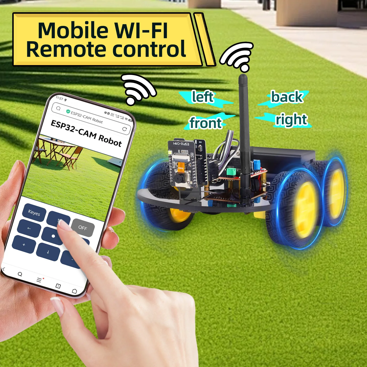 NEW Keyestudio 4WD&2WD ESP32-Cam Robot Car Kit Programmable WIFI Camera Smart Car For Arduino ESP32 Robot Project Robotic Kit