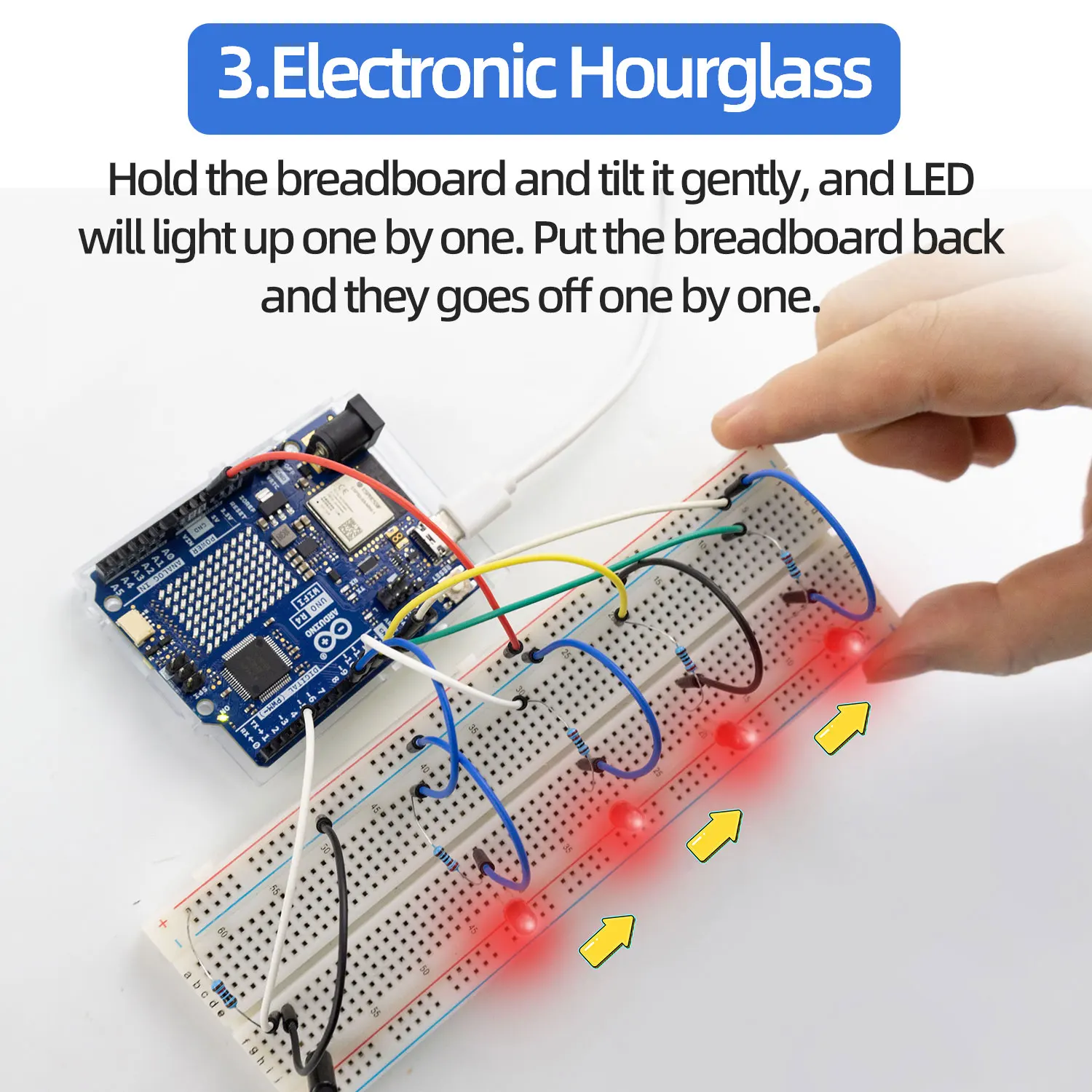 Keyestudio IOT Smart Living Learning Kit+Original Arduino Uno R4 WIFI/Minima Board For Arduino Starter Kit+Tutorial 60 Projects