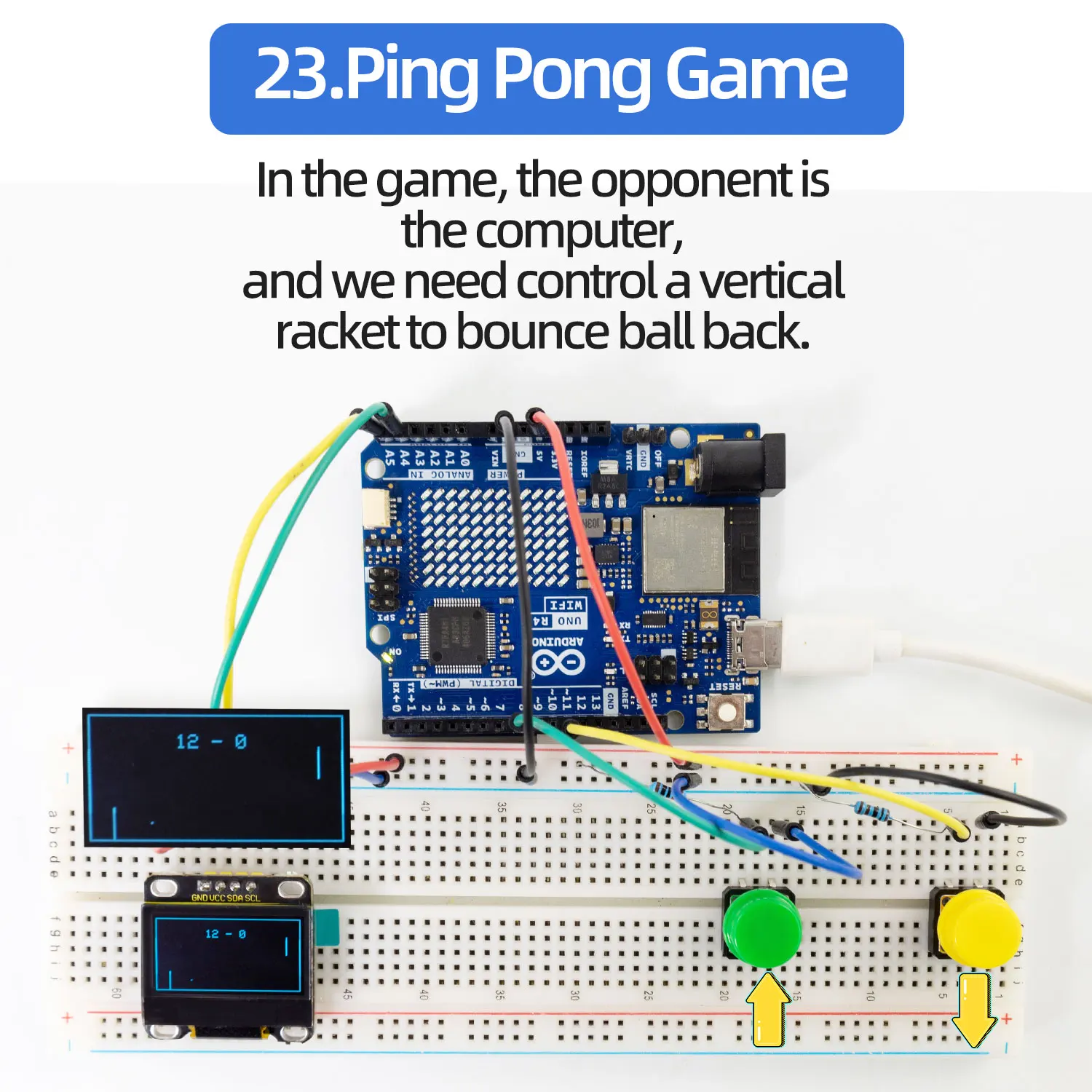 Keyestudio IOT Smart Living Learning Kit+Original Arduino Uno R4 WIFI/Minima Board For Arduino Starter Kit+Tutorial 60 Projects