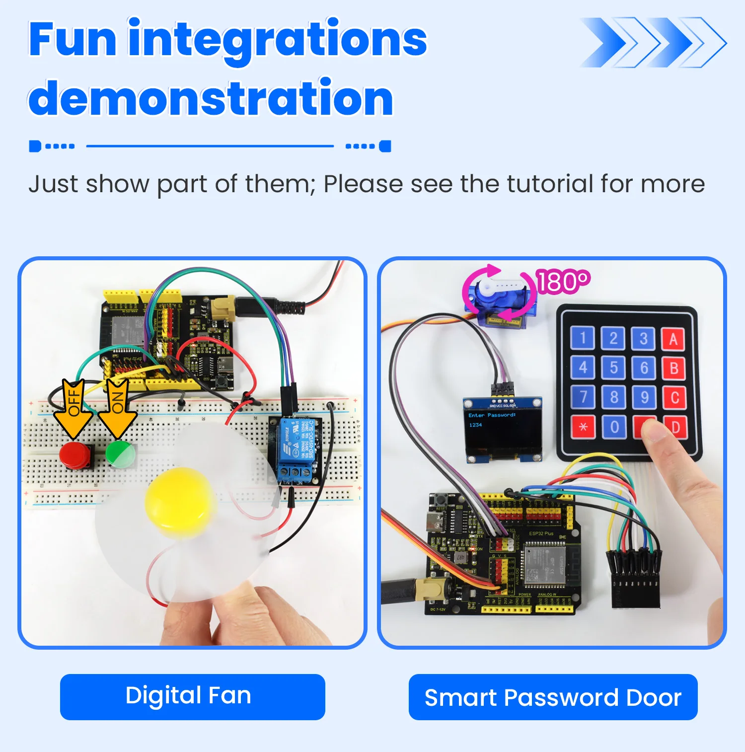 Keyestudio Complete ESP-32 IOT Electronic Engineering Learning Maker Kit+42 Projects Tutorial For Arduino ESP32 C++ Programming