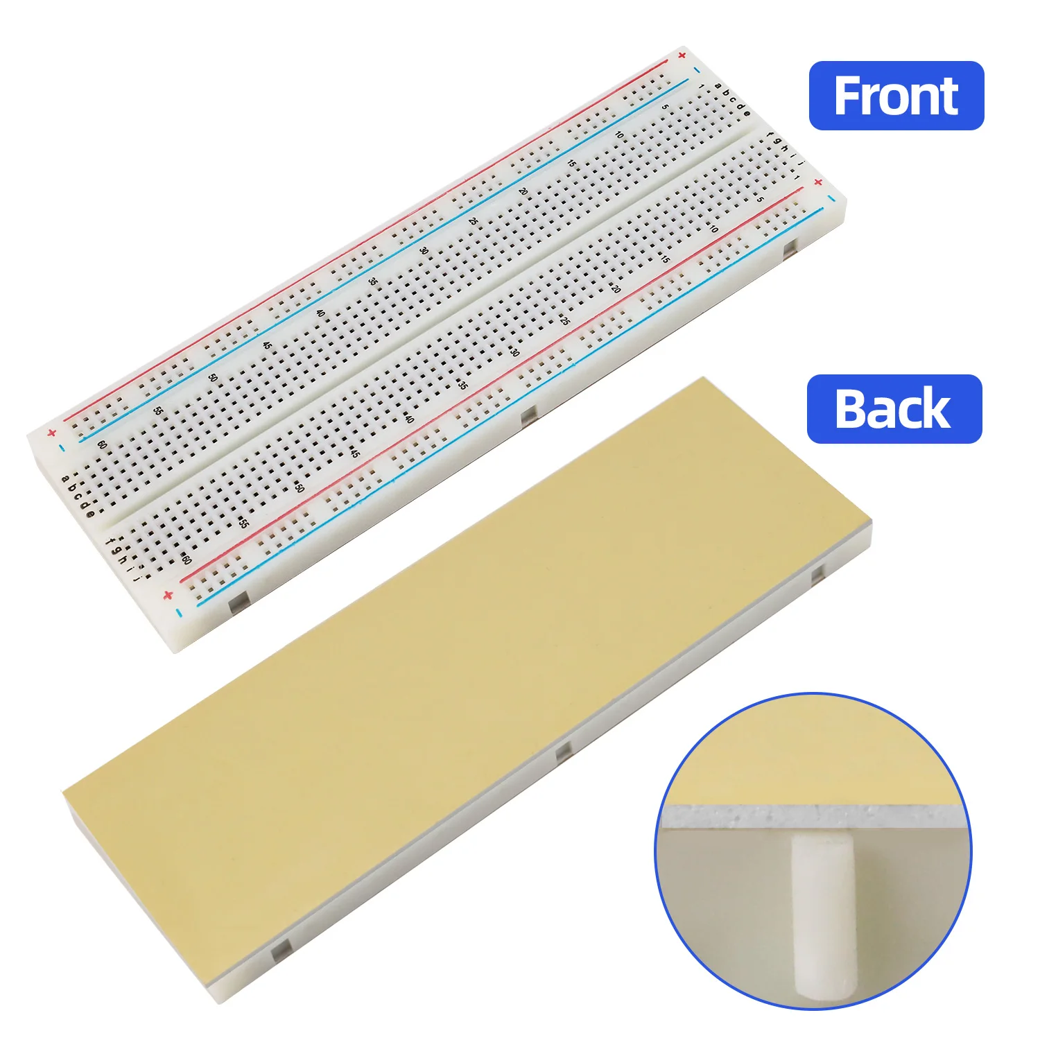 Keyestudio Type-C Power Supply Module+400/830 Holes Breadboard+Jumper Wires for Arduino Breadboard Projects DIY Electronic Kit