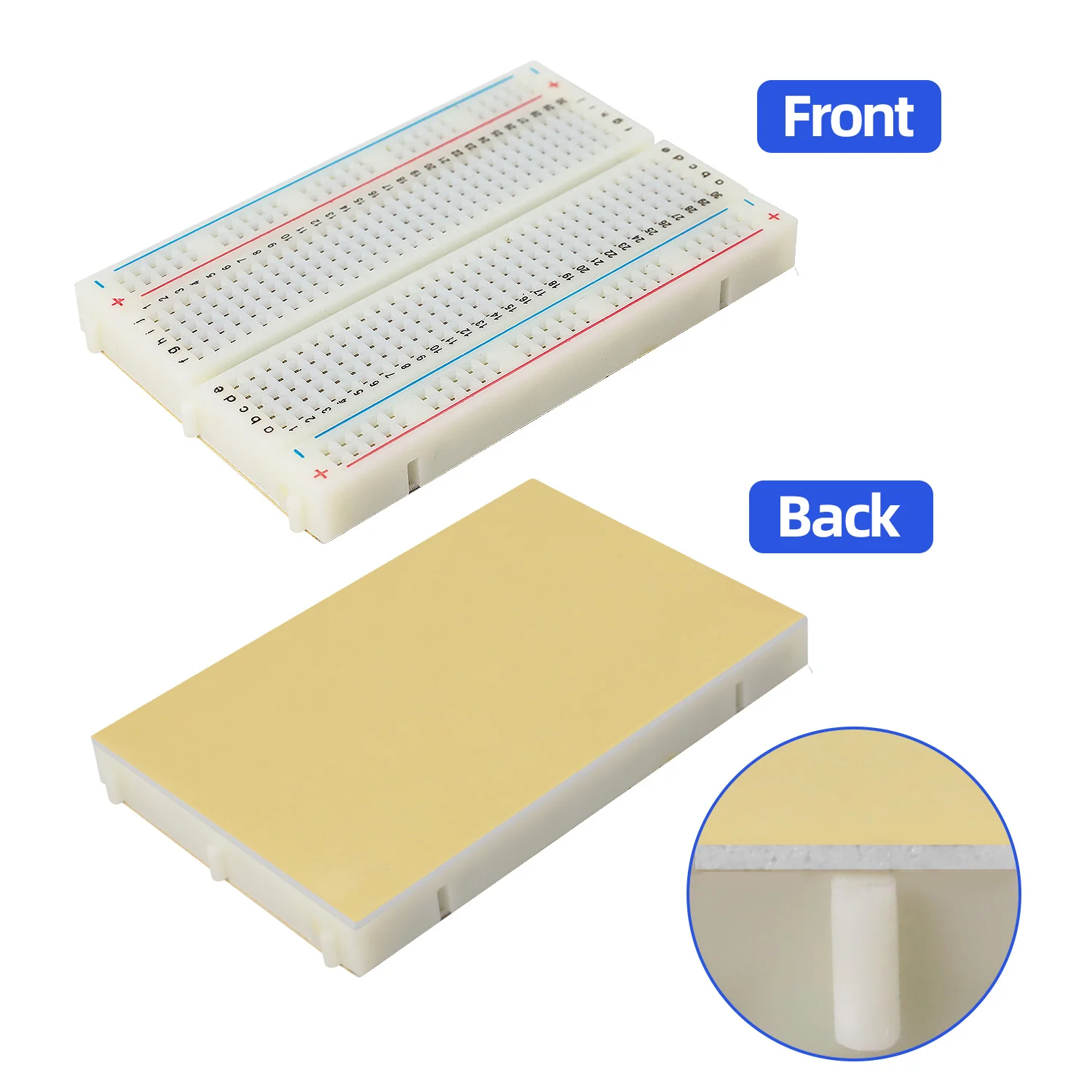 Keyestudio Type-C Power Supply Module+400/830 Holes Breadboard+Jumper Wires for Arduino Breadboard Projects DIY Electronic Kit