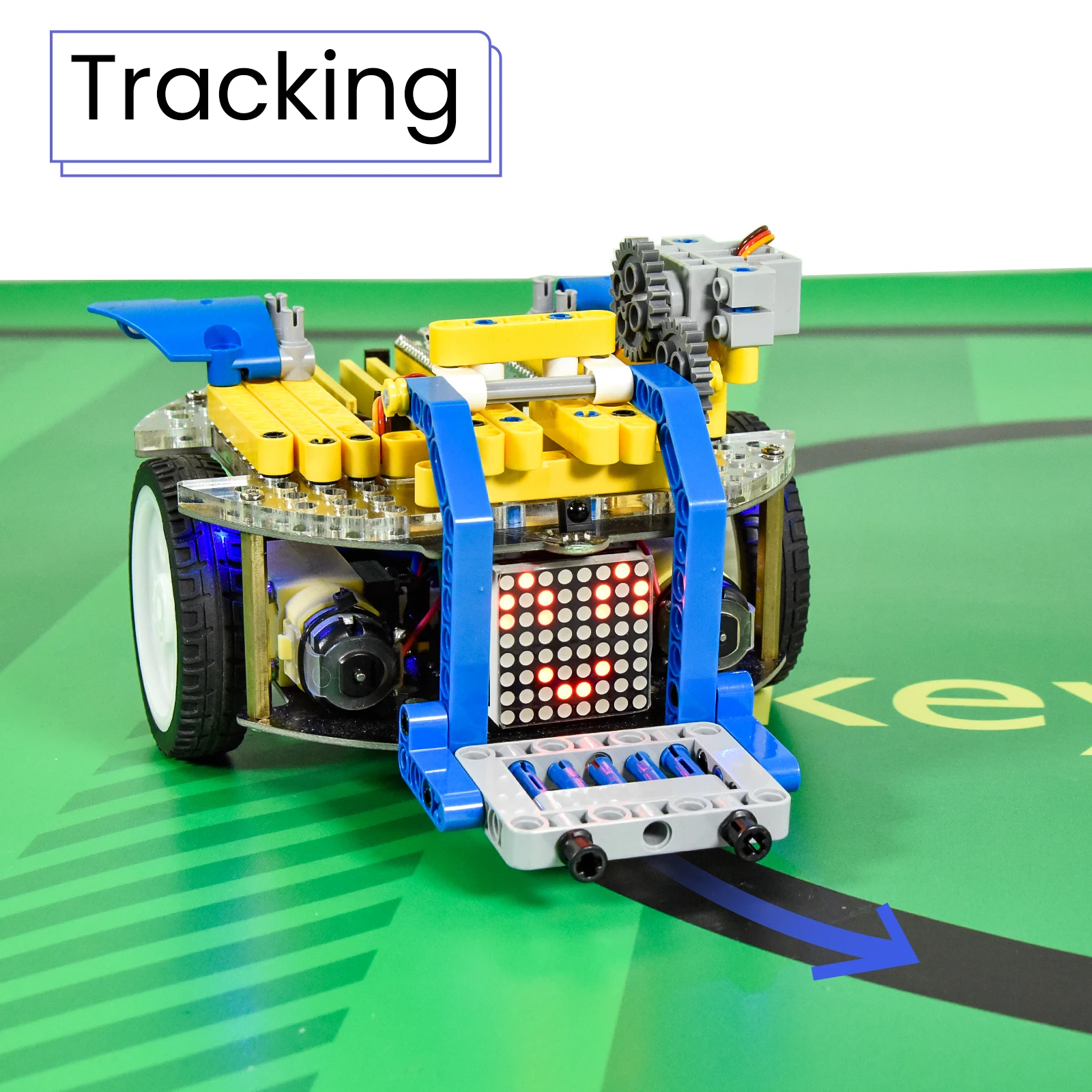 Keyestudio&nbsp;Smart Robot Car Kit Beetlebot&nbsp;3&nbsp;in 1&nbsp;for&nbsp;Raspberry Pi Pico Compatible with LEGO Building Blocks STEM Education Kit