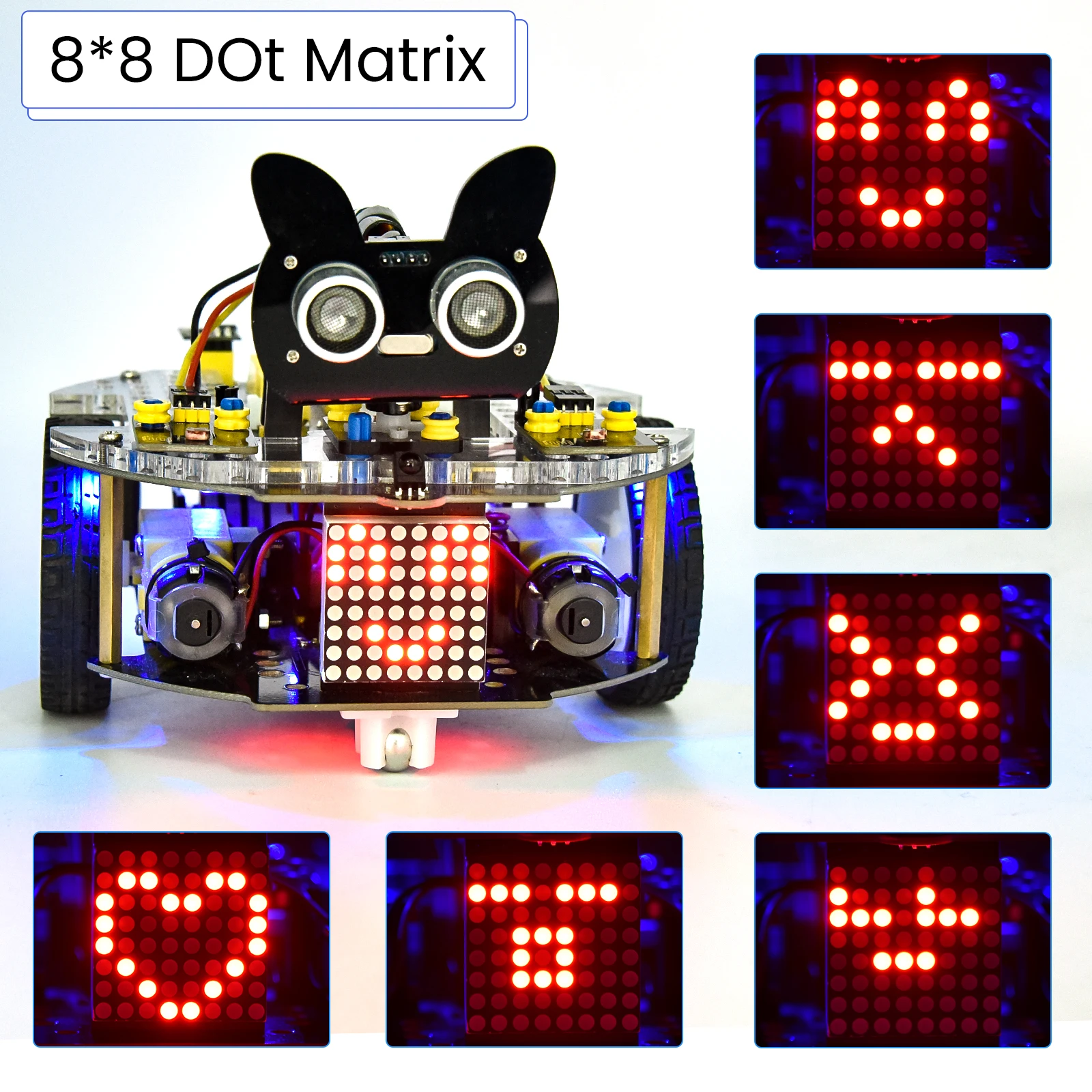 Keyestudio Smart Robot Car Kit Beetlebot 3 in 1 for Raspberry Pi Pico Compatible with LEGO Building Blocks STEM Education Kit Keyestudio Smart Robot Car Kit Beetlebot 3 in 1 for Raspberry Pi Pico Compatible with LEGO Building Blocks STEM Education Kit