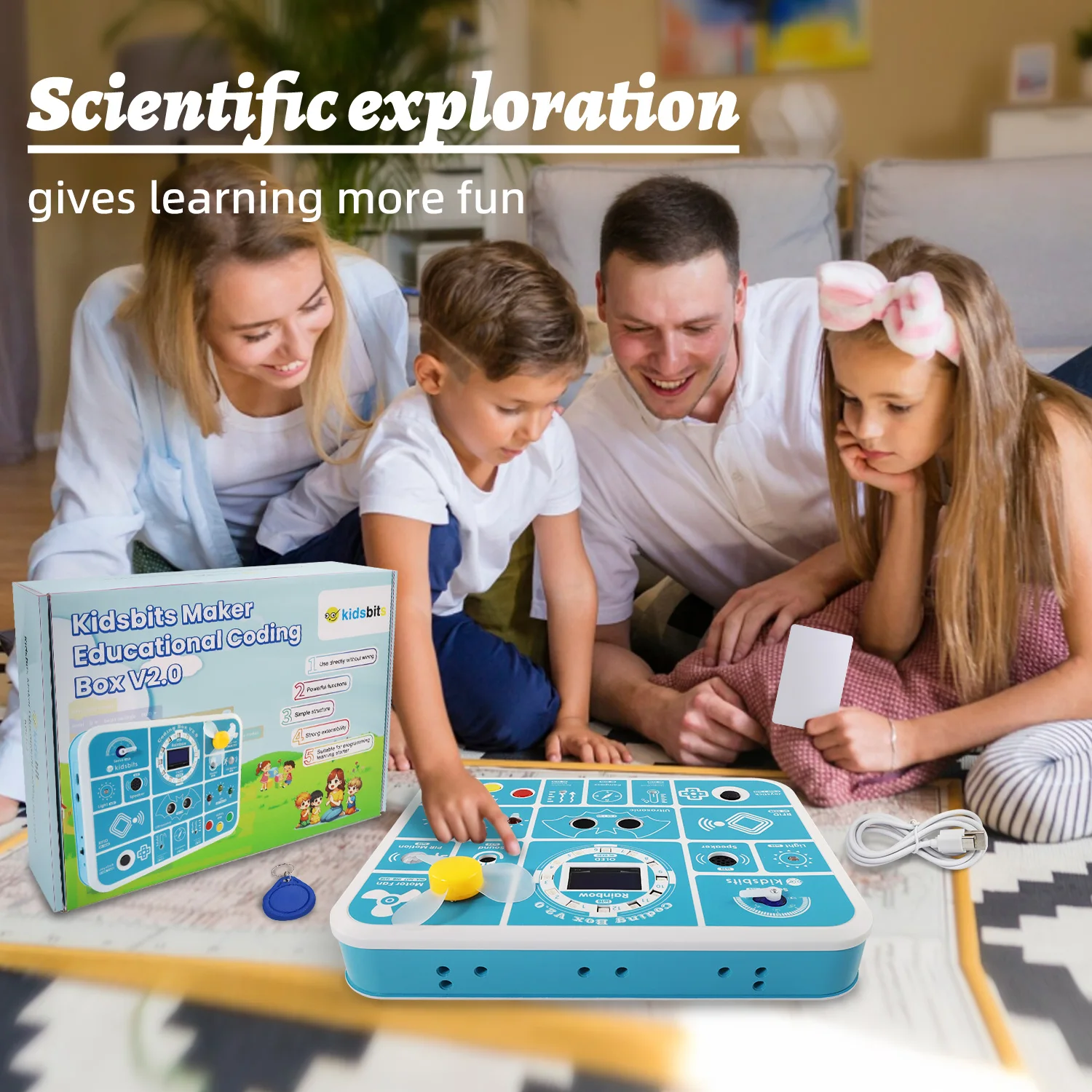 NEW Keyestudio Kidsbits ESP32 Coding Box V2.0 Sensors STEAM Education Tool For Arduino ESP32 Scratch&Micropython Programming NEW Keyestudio Kidsbits ESP32 Coding Box V2.0 Sensors STEAM Education Tool For Arduino ESP32 Scratch&Micropython Programming