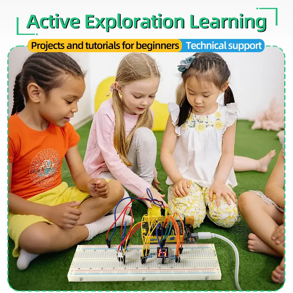 Keyestudio UNO R3 40Project Professional Starter Module Kit with Online Tutorial Compatible with Arduino IDE DIY Electronic Kit