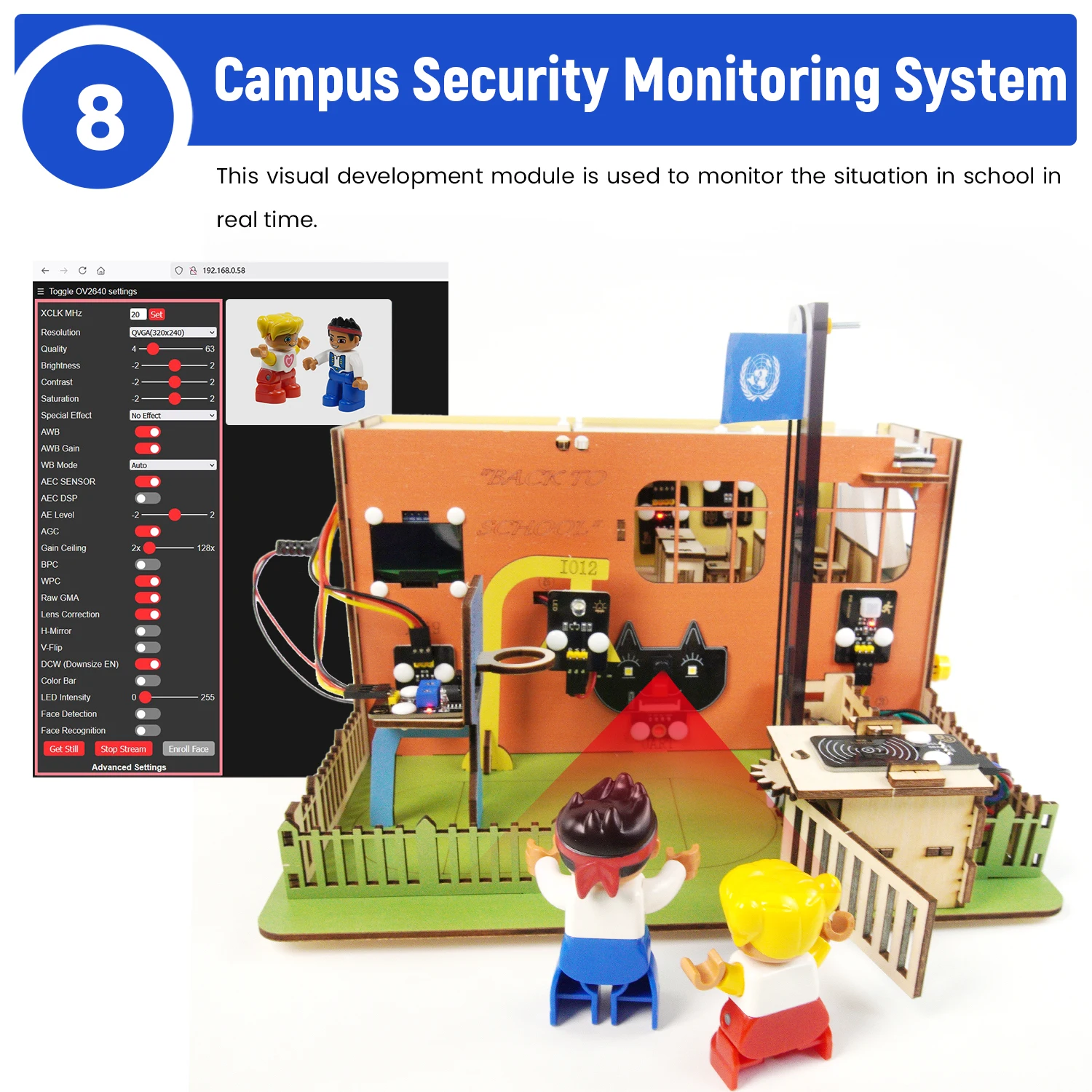 Keyestudio IOT Smart School Learning Kit for Arduino ESP32 DIY Electrnics Sensor Learning Kit+Tutorial 31 Programming Projects Keyestudio IOT Smart School Learning Kit for Arduino ESP32 DIY Electrnics Sensor Learning Kit+Tutorial 31 Programming Projects