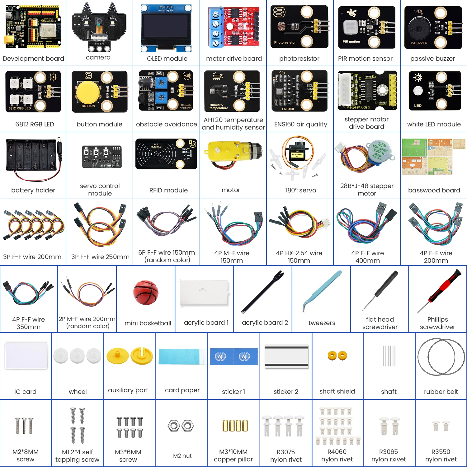 Keyestudio IOT Smart School Learning Kit for Arduino ESP32 DIY Electrnics Sensor Learning Kit+Tutorial 31 Programming Projects Keyestudio IOT Smart School Learning Kit for Arduino ESP32 DIY Electrnics Sensor Learning Kit+Tutorial 31 Programming Projects