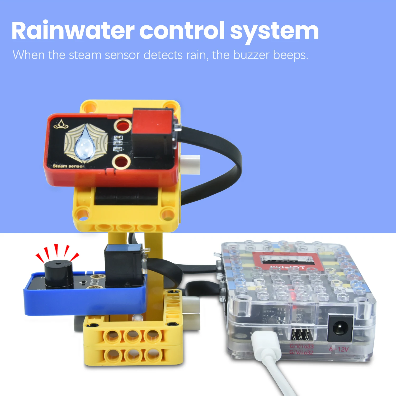 Kidsbits IOT Smart Farm Kit+10 Projects For Arduino ESP32 Projects Compatible with Lego Blocks Support Graphical Programming Kidsbits IOT Smart Farm Kit+10 Projects For Arduino ESP32 Projects Compatible with Lego Blocks Support Graphical Programming