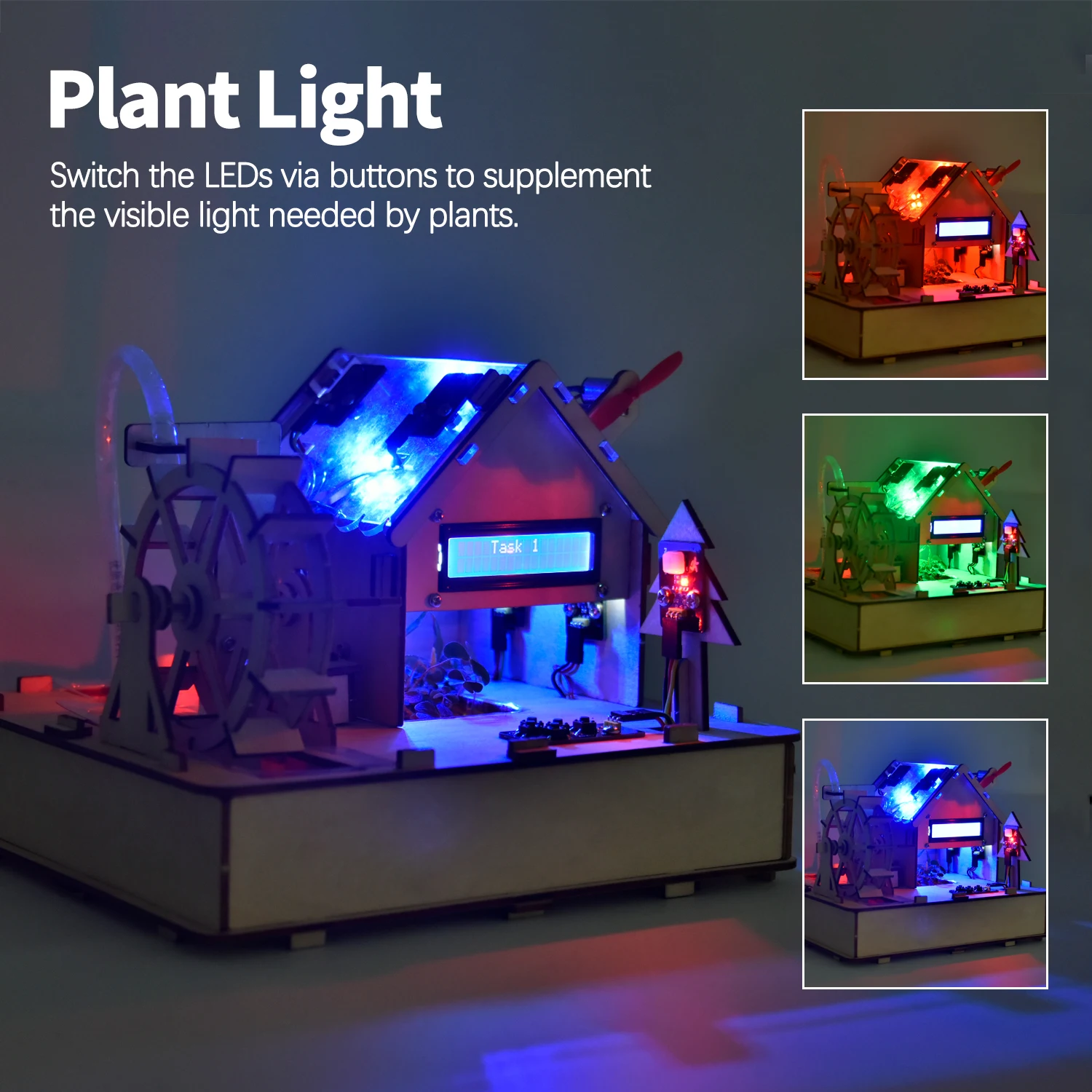 Keyestudio Smart Eco-Friendly House Starter Kit For Arduino Support C++ Programming Learning Diy Electronic Kit Keyestudio Smart Eco-Friendly House Starter Kit For Arduino Support C++ Programming Learning Diy Electronic Kit