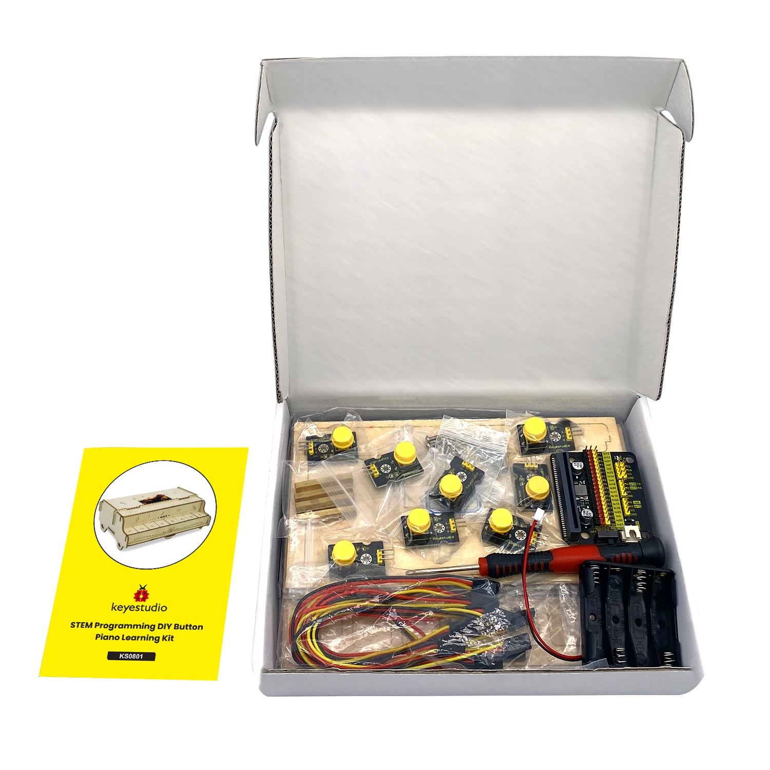 Keyestudio ESP32 Piano Learning Kit DIY Button STEM Programming Toys For Arduino DIY Starter Kit ForMicrobit V2 Kit Teenager Toy Keyestudio ESP32 Piano Learning Kit DIY Button STEM Programming Toys For Arduino DIY Starter Kit ForMicrobit V2 Kit Teenager Toy