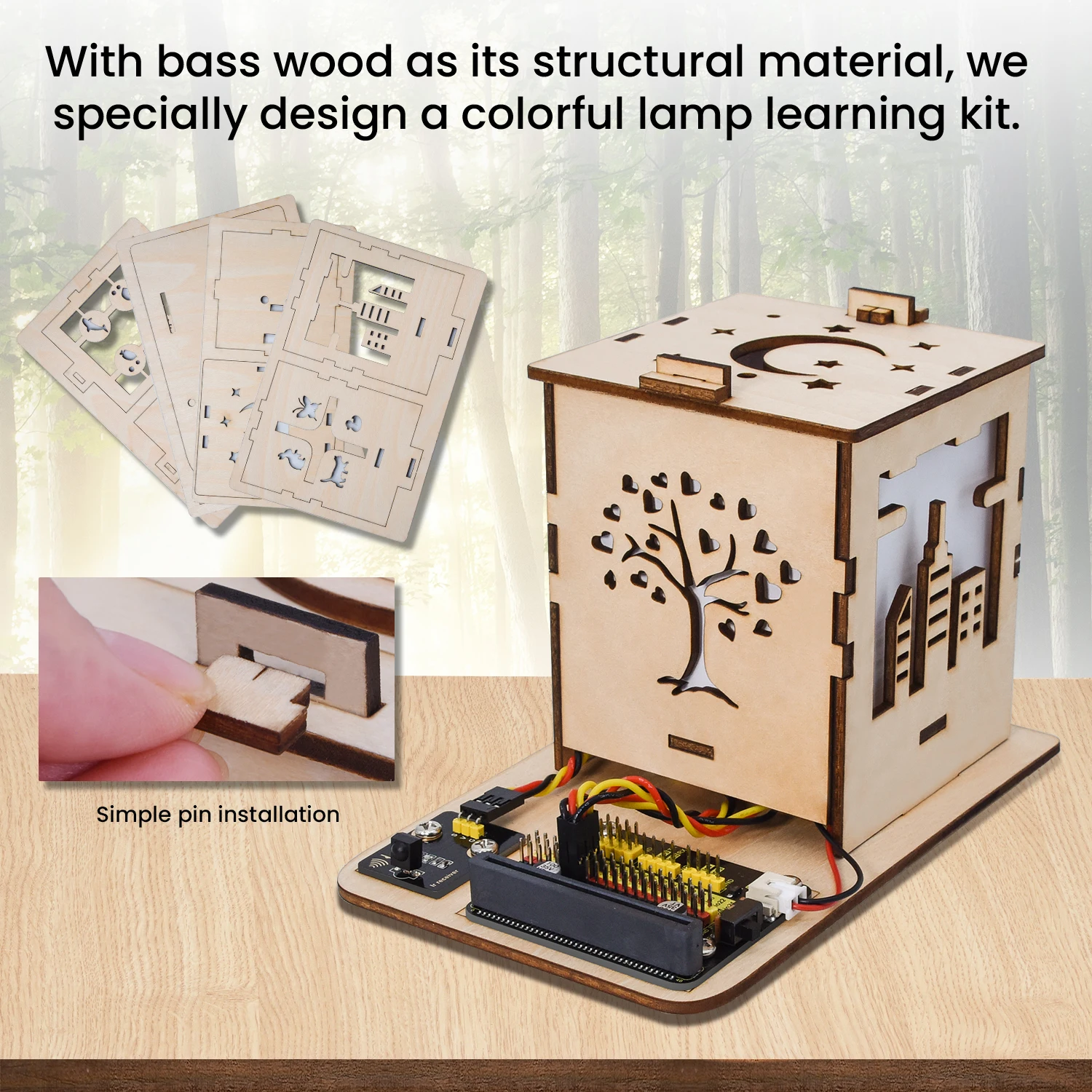 Keyestudio DIY Colorful Lamp Micro:bit V2 Starter Kit For BBC Microbit Programming DIY Electronic Starter Kit+14 Basic Projects