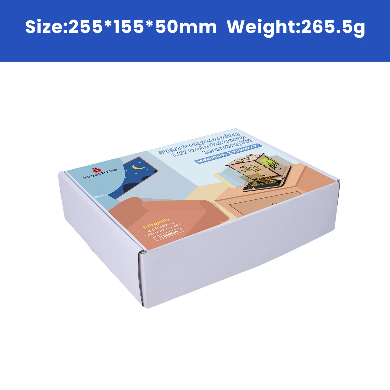 Keyestudio DIY Colorful Lamp Micro:bit V2 Starter Kit For BBC Microbit Programming DIY Electronic Starter Kit+14 Basic Projects