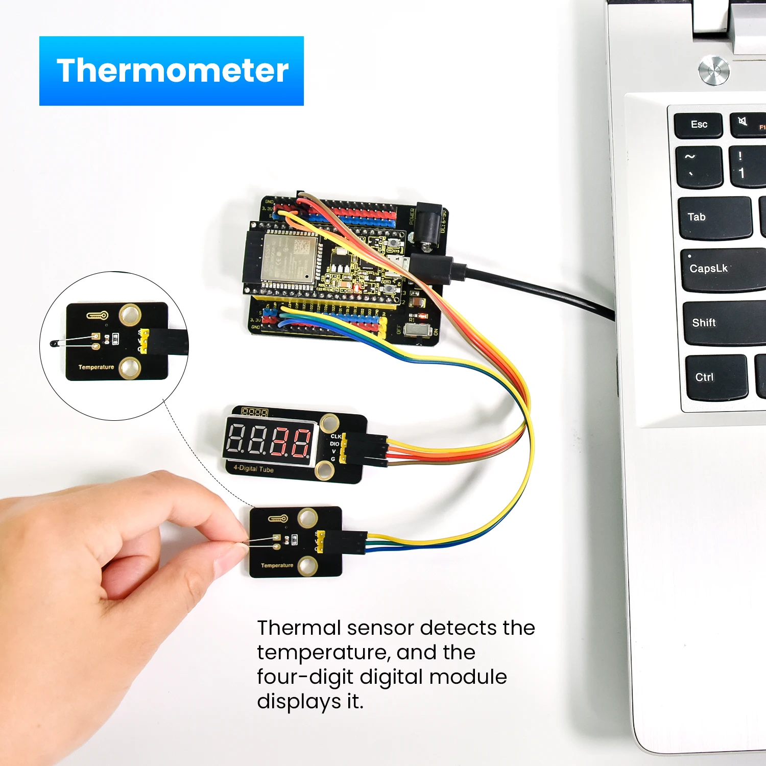 Keyestudio ESP32 RFID 37 in 1 Sensor Kit with ESP32 Board For Arduino STEM Electronic DIY Kit For Adults Programming(59Projects) Keyestudio ESP32 RFID 37 in 1 Sensor Kit with ESP32 Board For Arduino STEM Electronic DIY Kit For Adults Programming(59Projects)