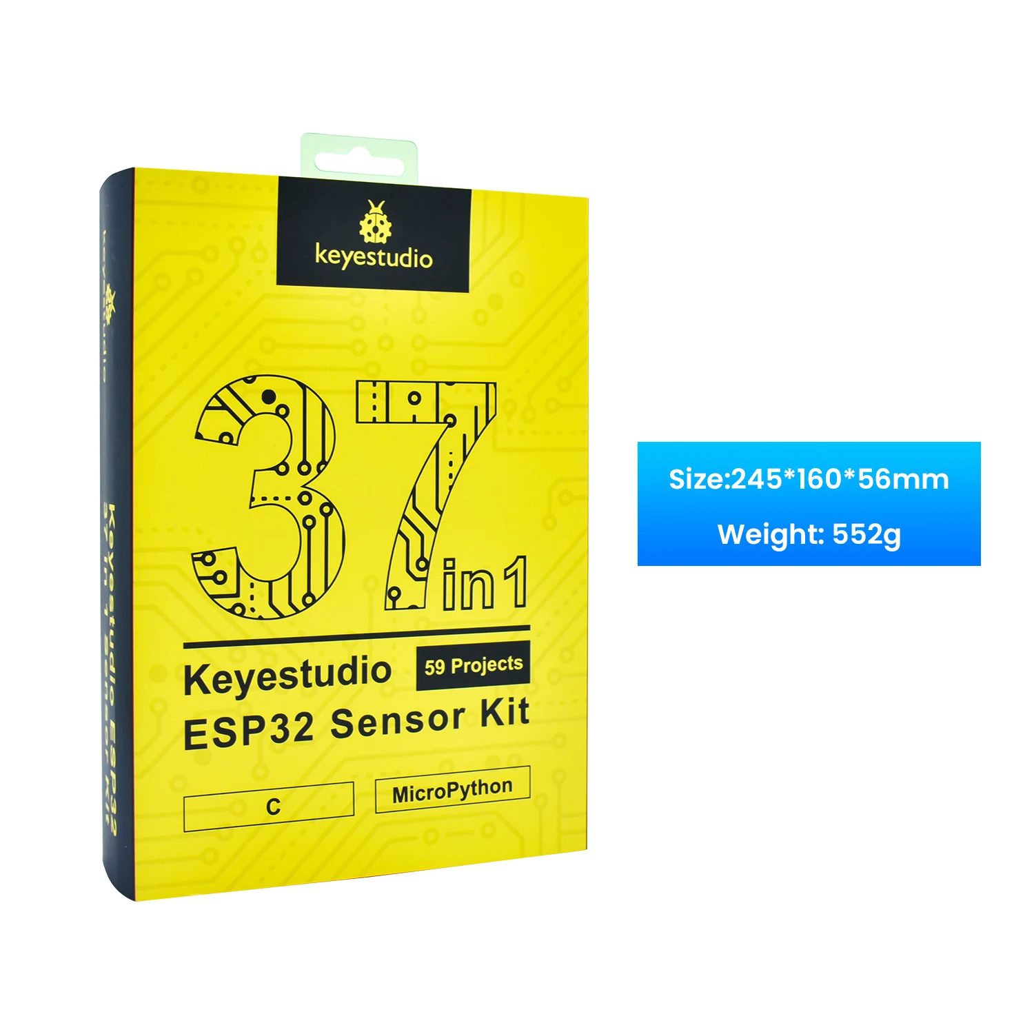 Keyestudio ESP32 RFID 37 in 1 Sensor Kit with ESP32 Board For Arduino STEM Electronic DIY Kit For Adults Programming(59Projects) Keyestudio ESP32 RFID 37 in 1 Sensor Kit with ESP32 Board For Arduino STEM Electronic DIY Kit For Adults Programming(59Projects)