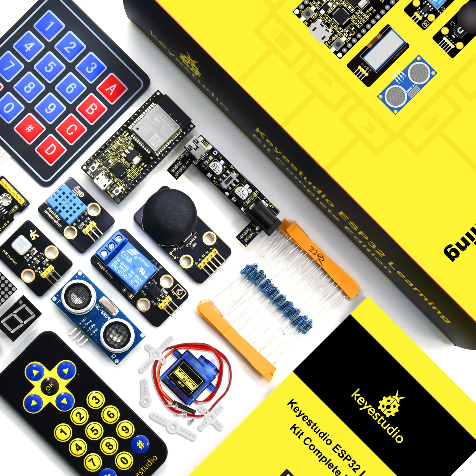 Keyestudio Complete ESP32 Learning Kit +108 Project For Arduino Starter Kit Support Windows Raspberry Pi System Python Kit Keyestudio Complete ESP32 Learning Kit +108 Project For Arduino Starter Kit Support Windows Raspberry Pi System Python Kit