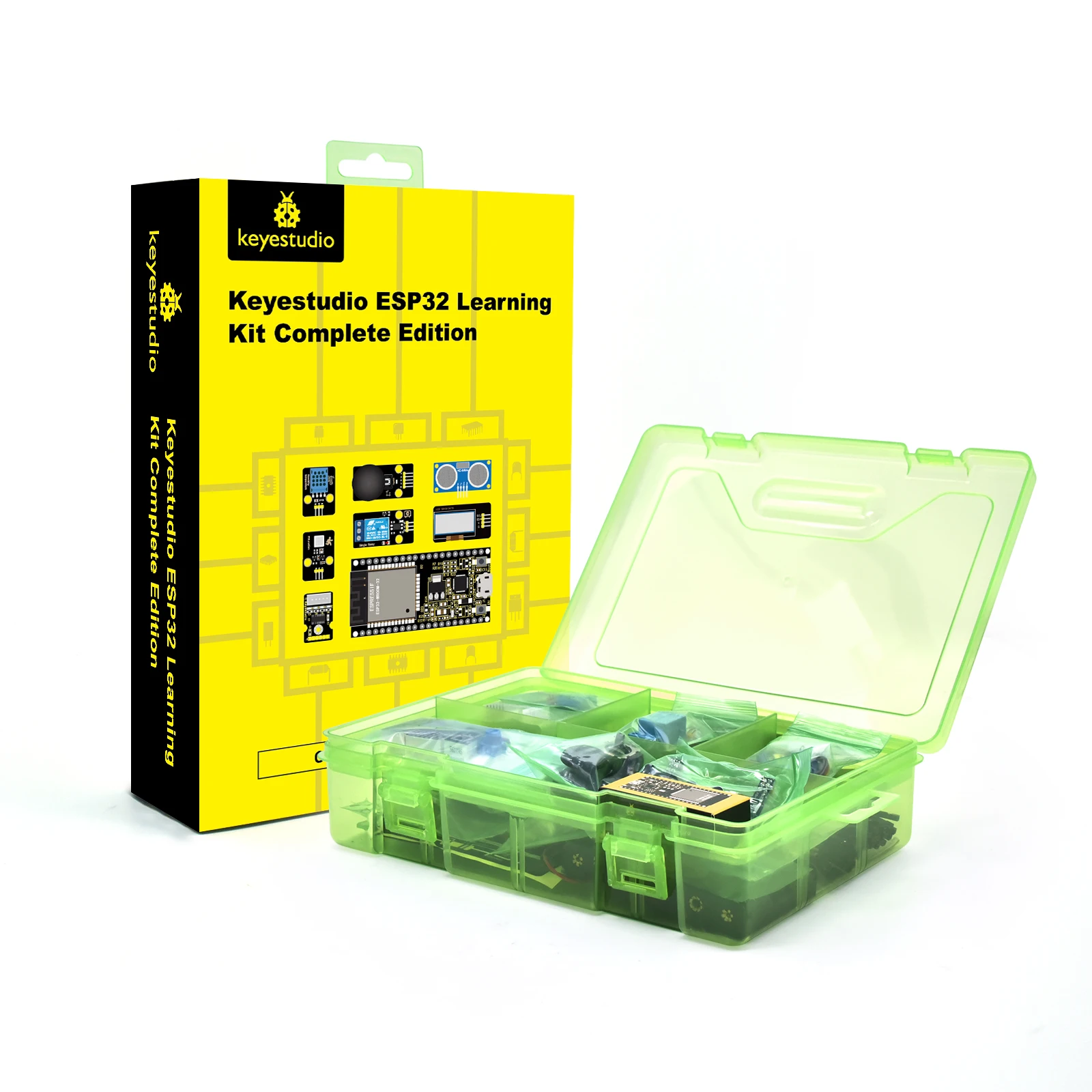 Keyestudio Complete ESP32 Learning Kit +108 Project For Arduino Starter Kit Support Windows Raspberry Pi System Python Kit Keyestudio Complete ESP32 Learning Kit +108 Project For Arduino Starter Kit Support Windows Raspberry Pi System Python Kit