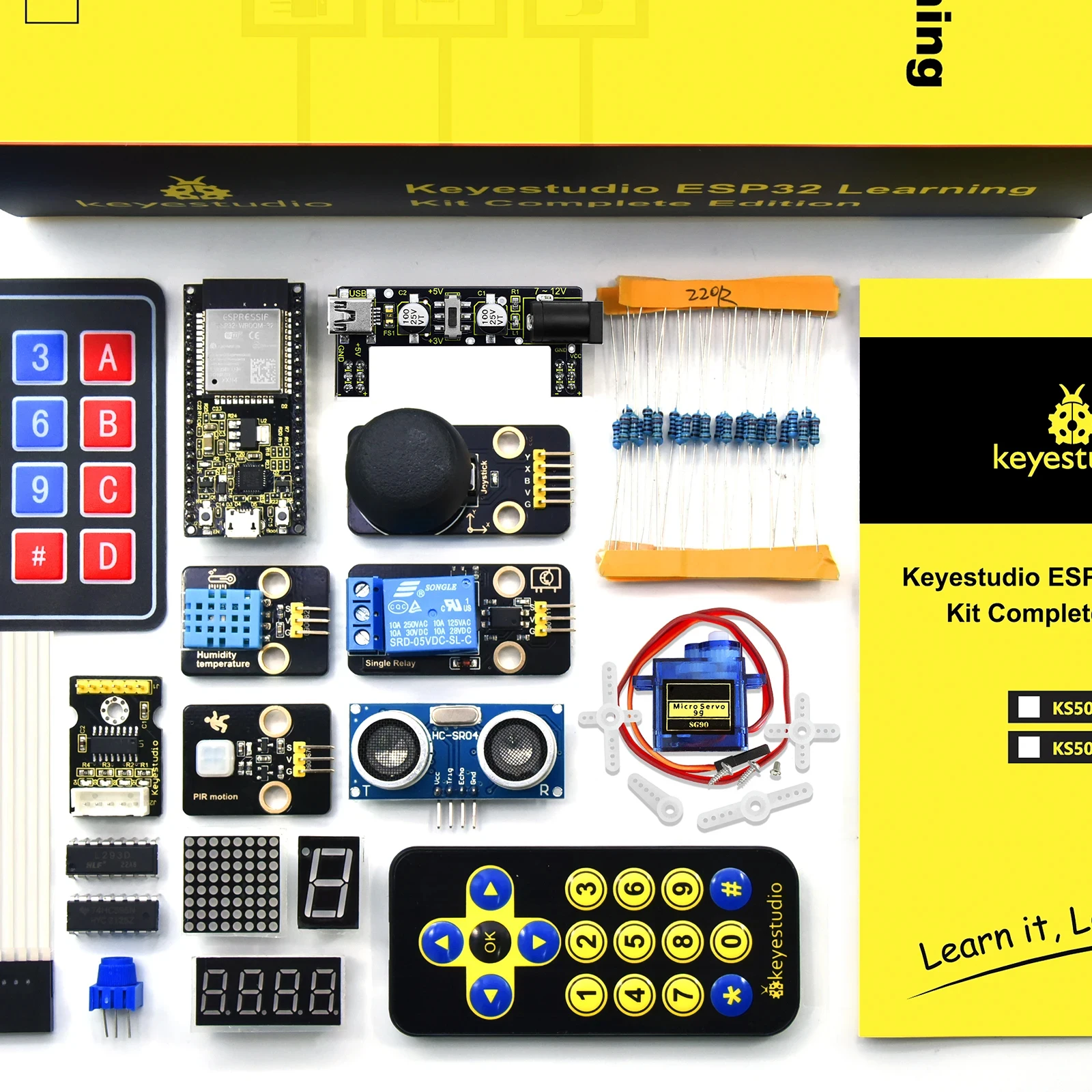Keyestudio Complete ESP32 Learning Kit +108 Project For Arduino Starter Kit Support Windows Raspberry Pi System Python Kit Keyestudio Complete ESP32 Learning Kit +108 Project For Arduino Starter Kit Support Windows Raspberry Pi System Python Kit