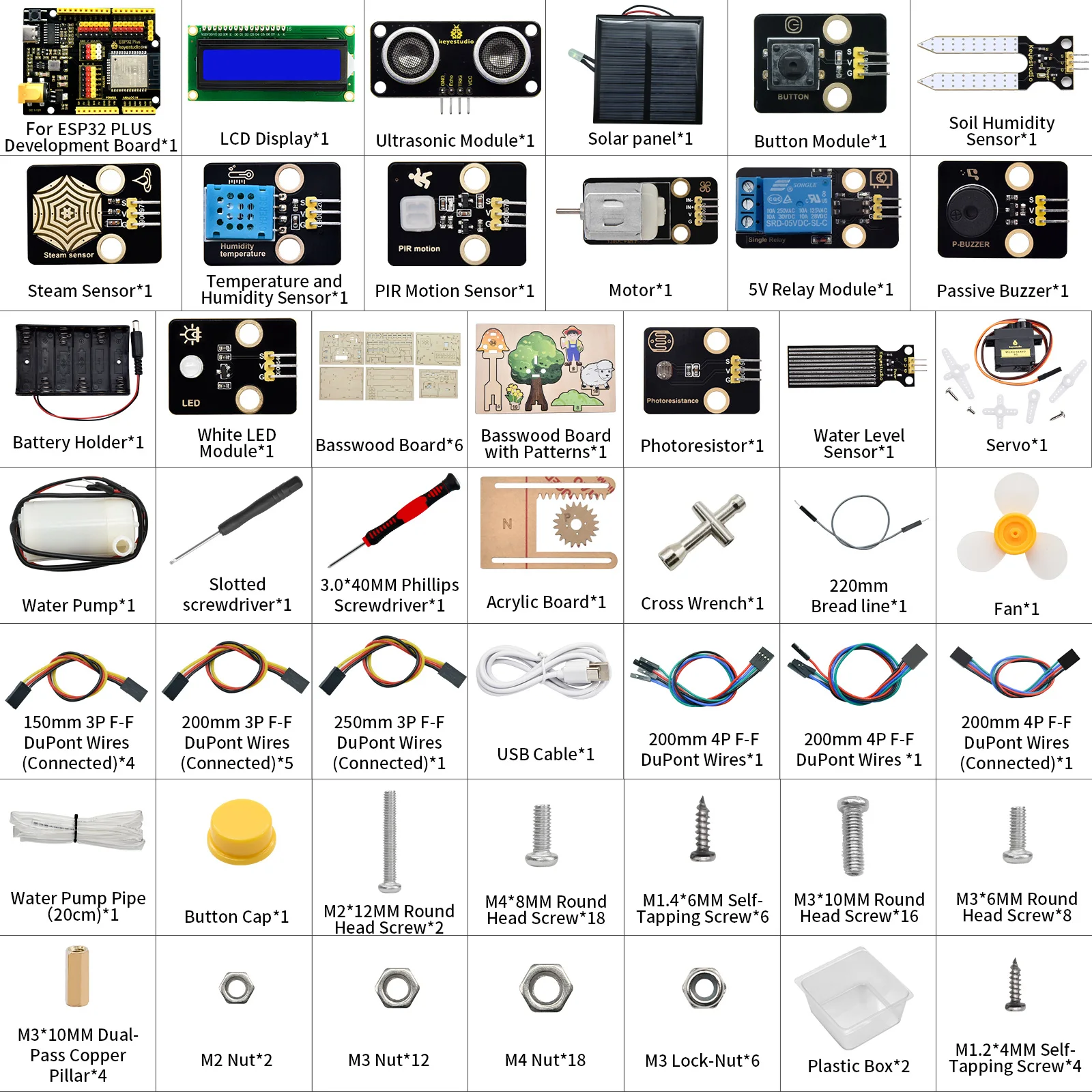Keyestudio Smart Farm IOT Starter Kit for Arduino ESP32 For Scratch 3.0 Graphical Programming STEM Educational Set DIY Kit Keyestudio Smart Farm IOT Starter Kit for Arduino ESP32 For Scratch 3.0 Graphical Programming STEM Educational Set DIY Kit