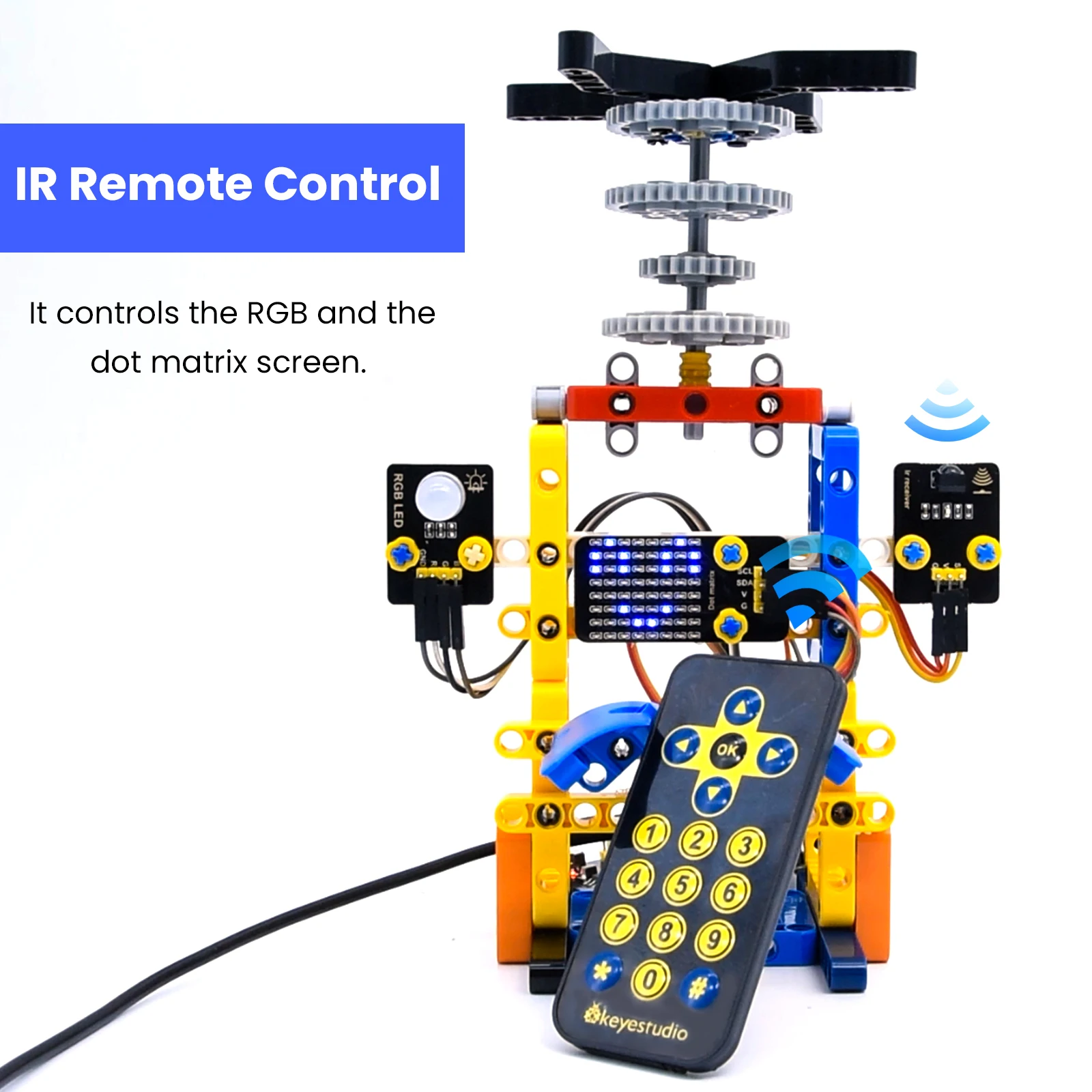 Keyestudio ESP32 Sensor Modules Kit 24PCS Sensor Compatible Lego Blocks For Arduino& Python& Raspberry Pi C Language Programming Keyestudio ESP32 Sensor Modules Kit 24PCS Sensor Compatible Lego Blocks For Arduino& Python& Raspberry Pi C Language Programming