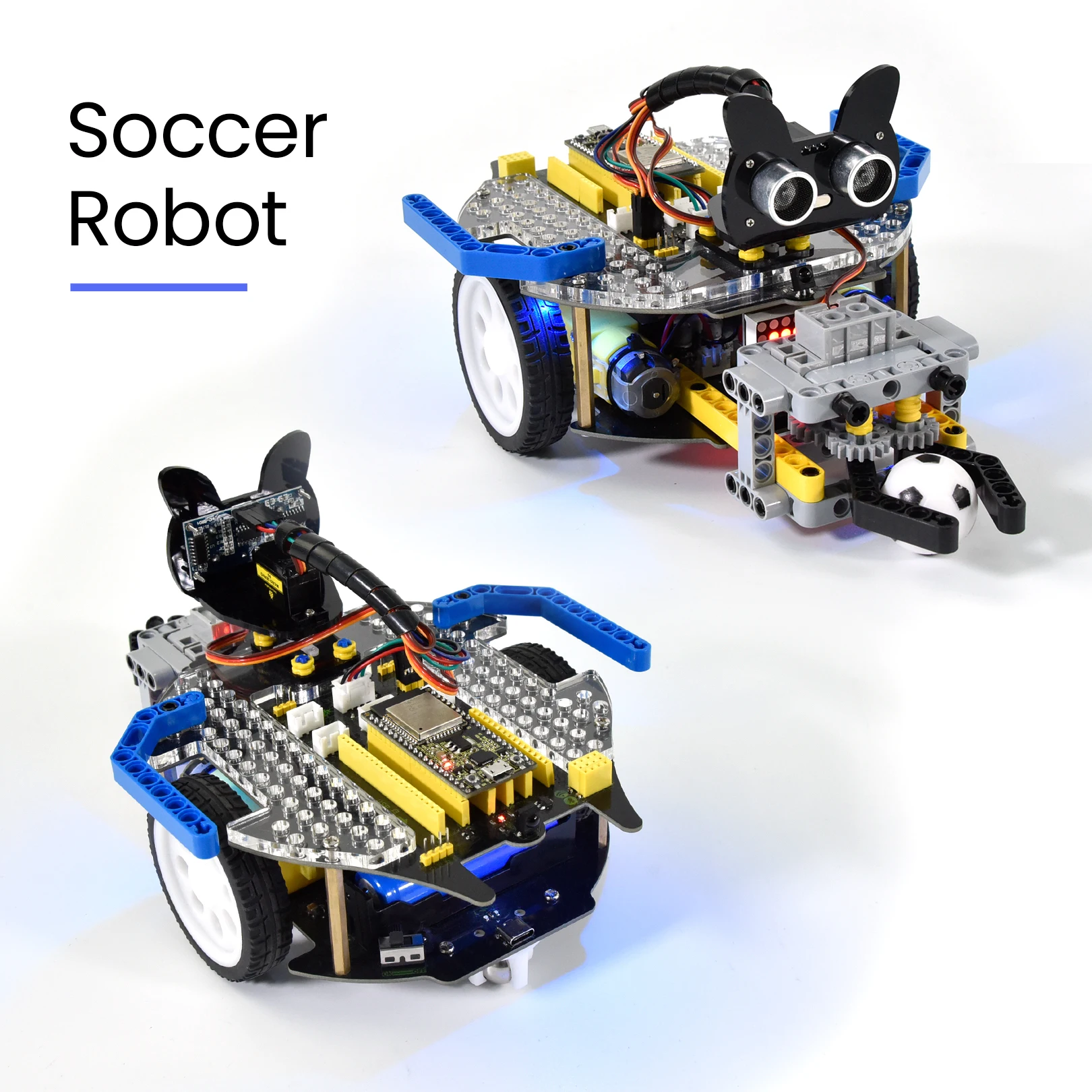 Keyestudio ESP32 Robot Smart Car Kit+11 Projects For Arduino ESP32 Robot Car Scratch/Python Programming Compatible Lego Blocks Keyestudio ESP32 Robot Smart Car Kit+11 Projects For Arduino ESP32 Robot Car Scratch/Python Programming Compatible Lego Blocks