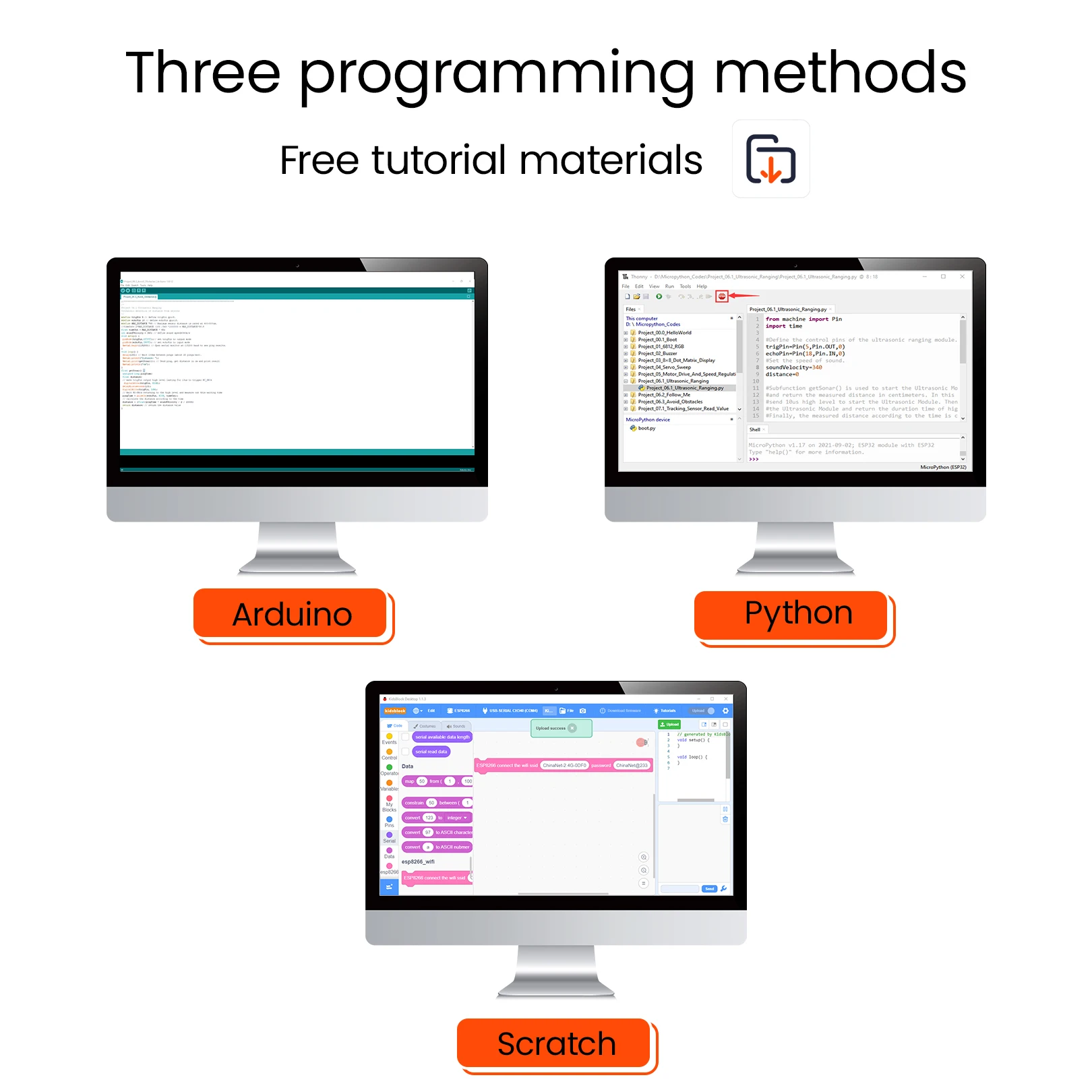 Keyestudio ESP32 Robot Smart Car Kit+11 Projects For Arduino ESP32 Robot Car Scratch/Python Programming Compatible Lego Blocks Keyestudio ESP32 Robot Smart Car Kit+11 Projects For Arduino ESP32 Robot Car Scratch/Python Programming Compatible Lego Blocks