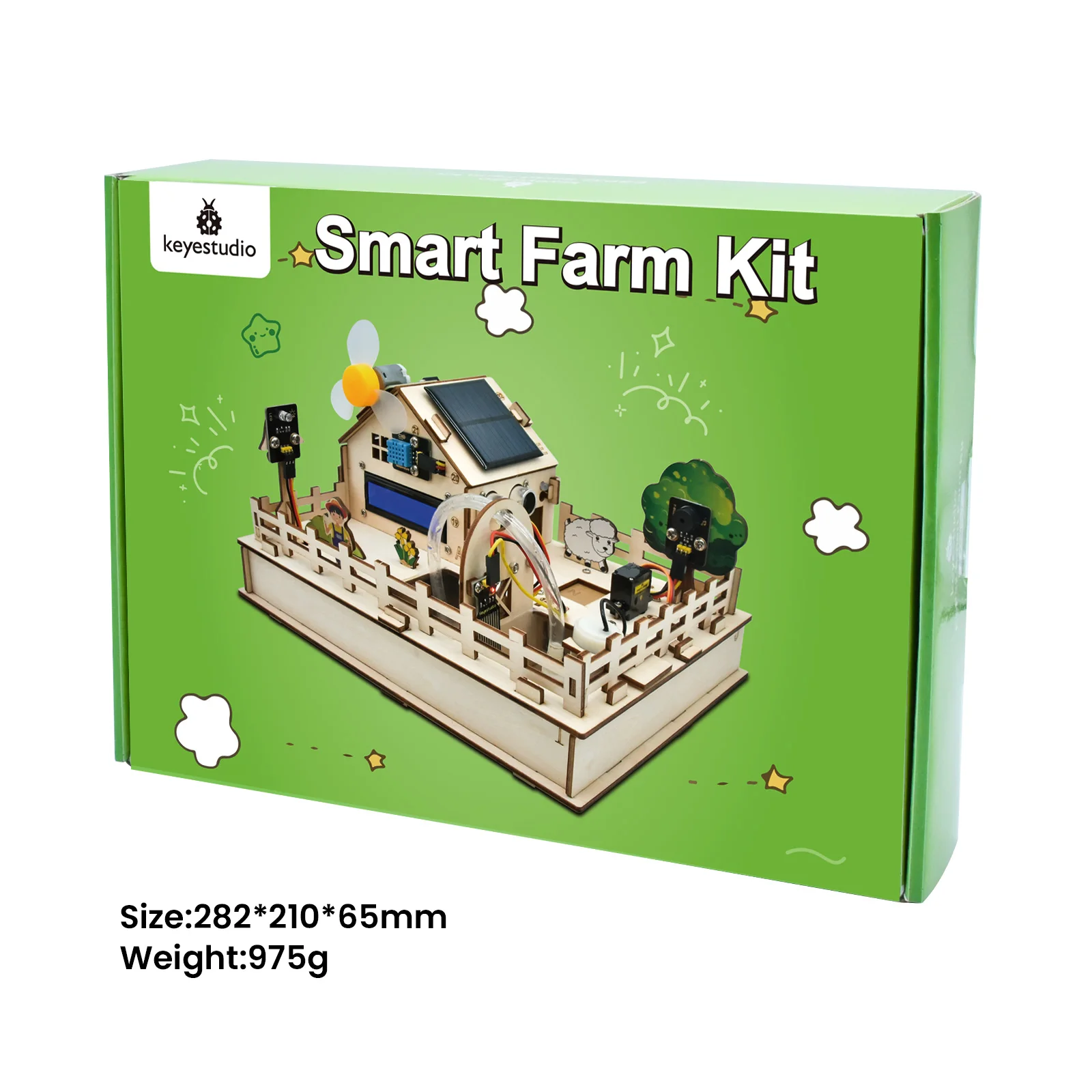 Keyestudio IOT Smart Farm Kit For Arduino&Scratch Programming Projects DIY Sensor Kit STEM Educational Set for Adults Teens