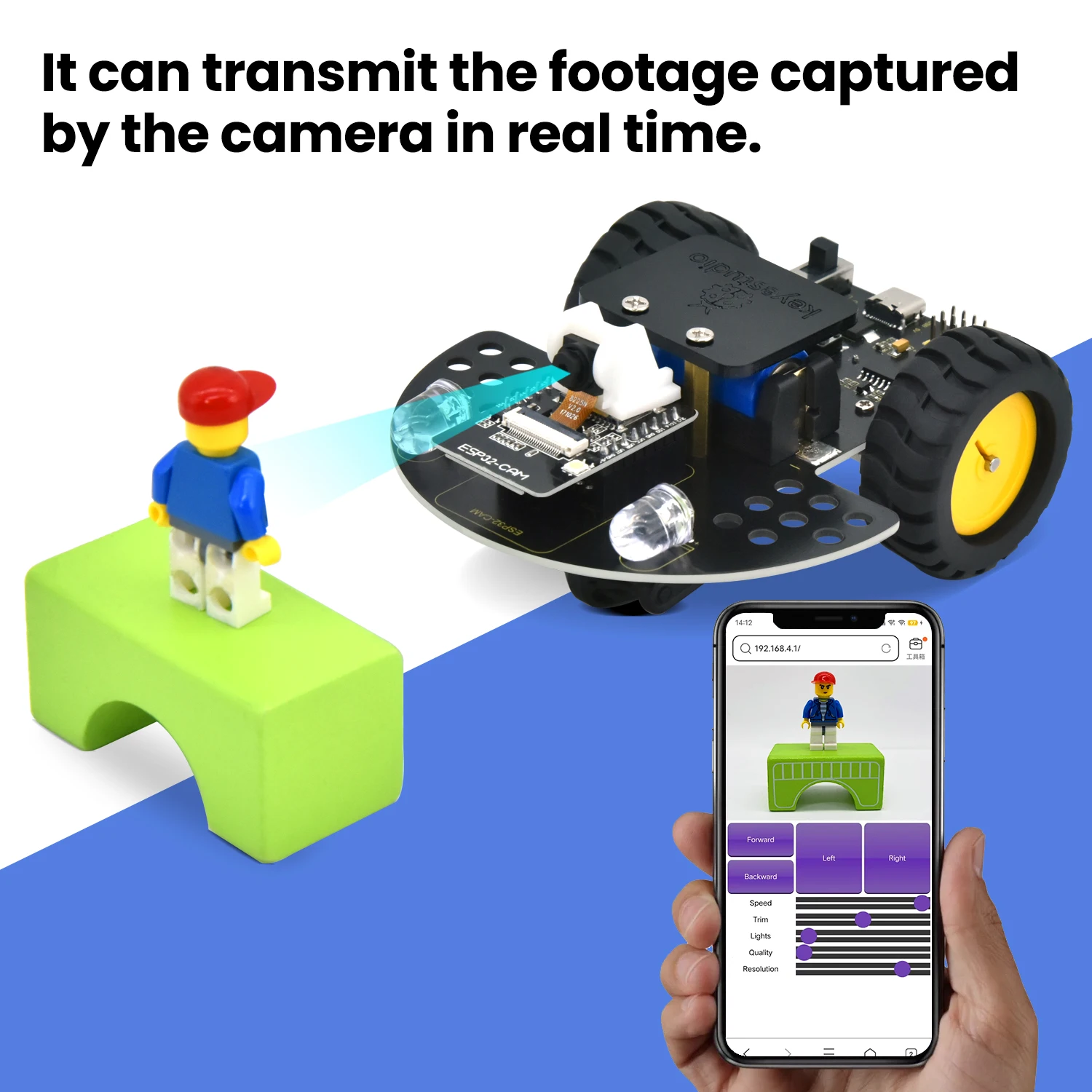 Keyestudio ESP32 Vision Smart Car For Arduino Robot For Programming With ESP32 Camera Support Arduino C Programming DIY RobotKit Keyestudio ESP32 Vision Smart Car For Arduino Robot For Programming With ESP32 Camera Support Arduino C Programming DIY RobotKit