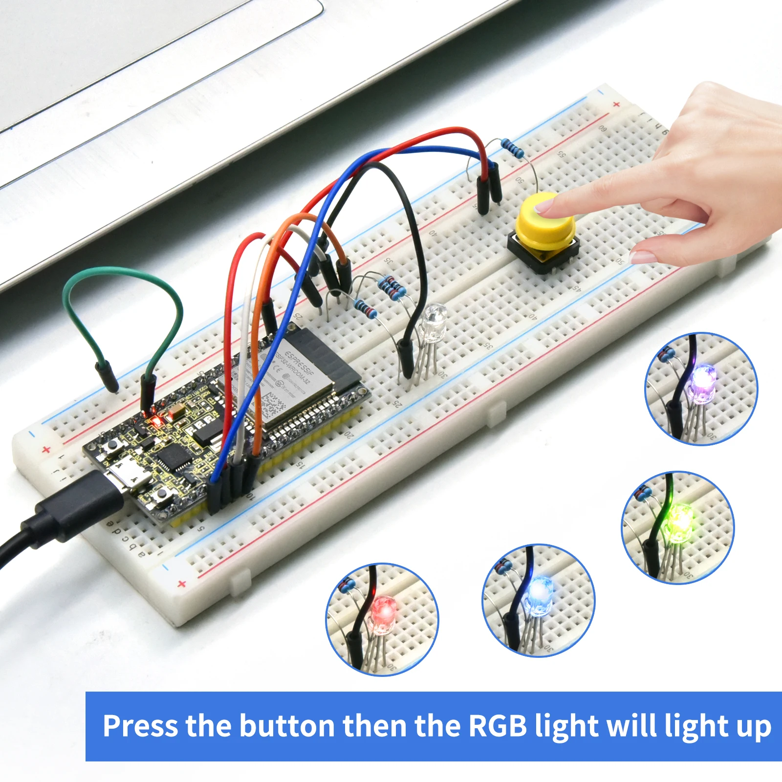 Keyestudio ESP32 Basic Learning Kit Electronic Components Sensors Modules For Arduino Starter Kit Support Python Programming Keyestudio ESP32 Basic Learning Kit Electronic Components Sensors Modules For Arduino Starter Kit Support Python Programming
