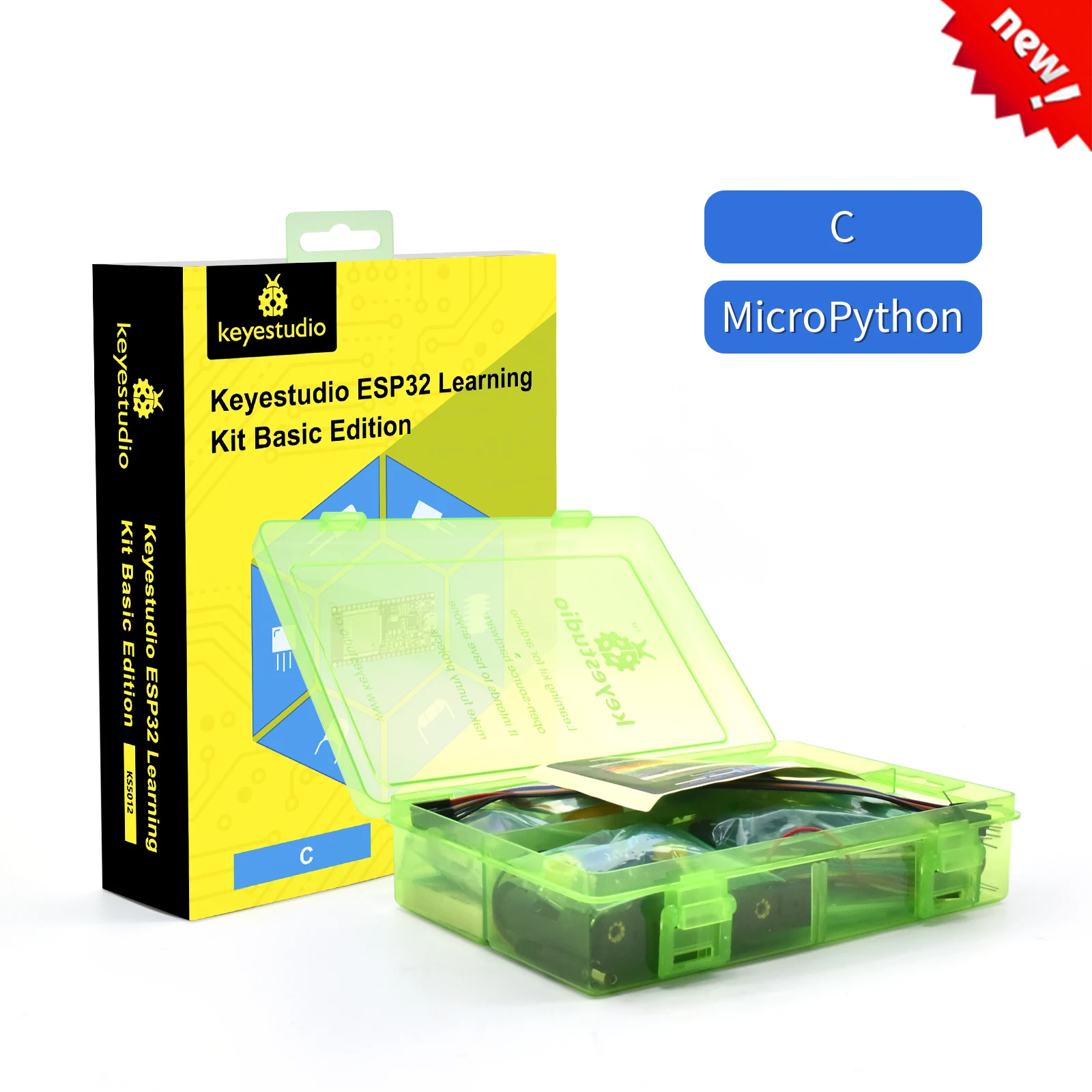 Keyestudio ESP32 Basic Learning Kit Electronic Components Sensors Modules For Arduino Starter Kit Support Python Programming Keyestudio ESP32 Basic Learning Kit Electronic Components Sensors Modules For Arduino Starter Kit Support Python Programming