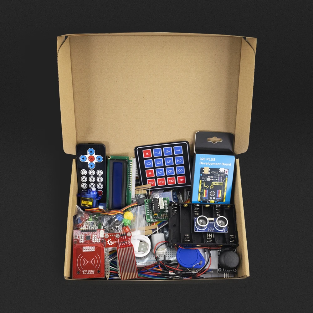 KEYES Complete Starter Kit Programming Learning Kit+40Projects For Arduino UNO R3 Starter Kit+Online Tutorial DIY Electronic Kit KEYES Complete Starter Kit Programming Learning Kit+40Projects For Arduino UNO R3 Starter Kit+Online Tutorial DIY Electronic Kit
