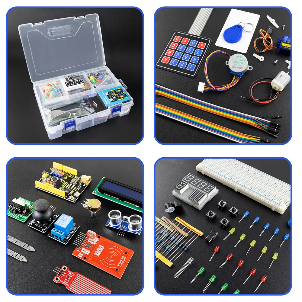 KEYES Complete Starter Kit Programming Learning Kit+40Projects For Arduino UNO R3 Starter Kit+Online Tutorial DIY Electronic Kit KEYES Complete Starter Kit Programming Learning Kit+40Projects For Arduino UNO R3 Starter Kit+Online Tutorial DIY Electronic Kit
