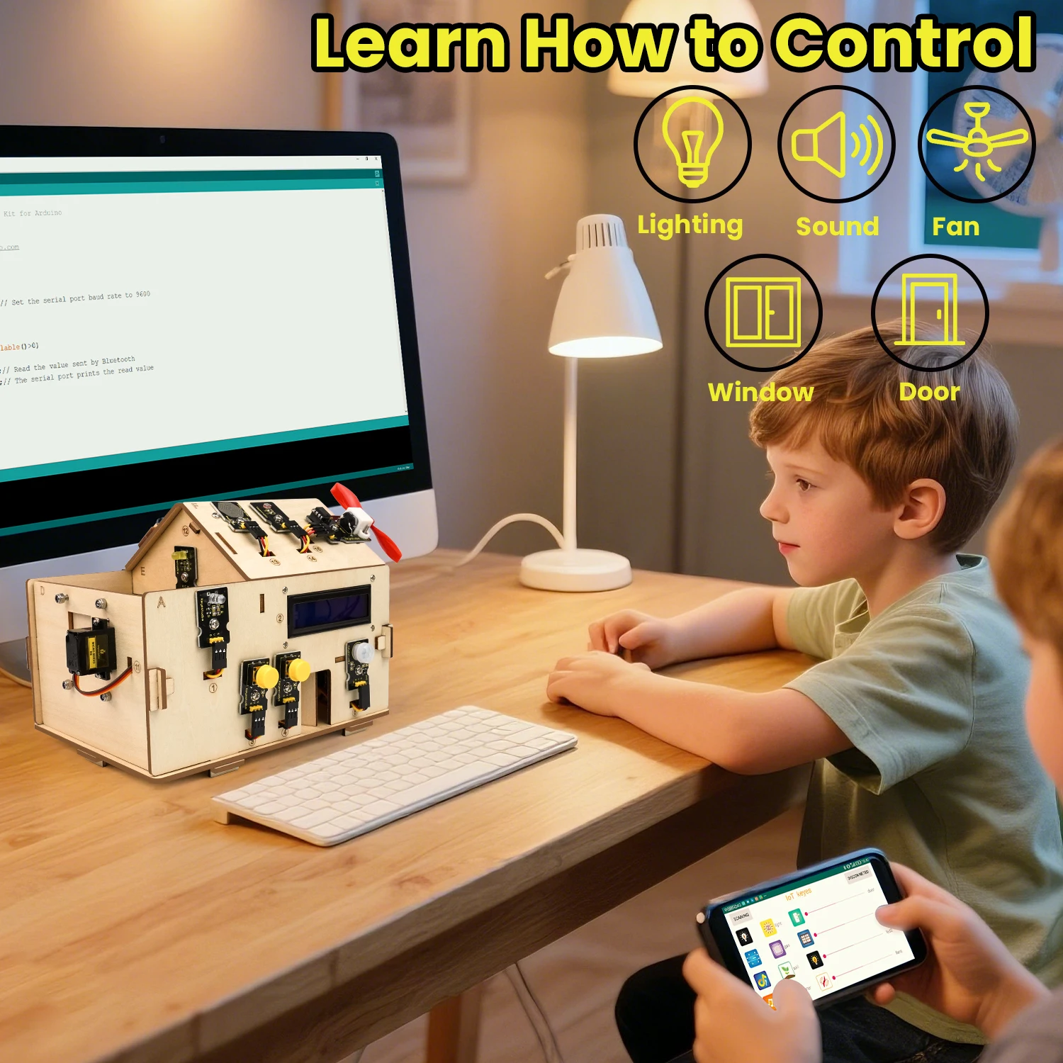 Русский учебни Keyestudio Smart IOT Home Kit with PLUS Board for Arduino Starter Kit DIY Projetcs STEM Programming /CE Compliant Русский учебни Keyestudio Smart IOT Home Kit with PLUS Board for Arduino Starter Kit DIY Projetcs STEM Programming /CE Compliant