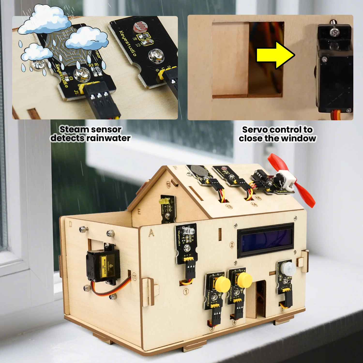 Русский учебни Keyestudio Smart IOT Home Kit with PLUS Board for Arduino Starter Kit DIY Projetcs STEM Programming /CE Compliant Русский учебни Keyestudio Smart IOT Home Kit with PLUS Board for Arduino Starter Kit DIY Projetcs STEM Programming /CE Compliant