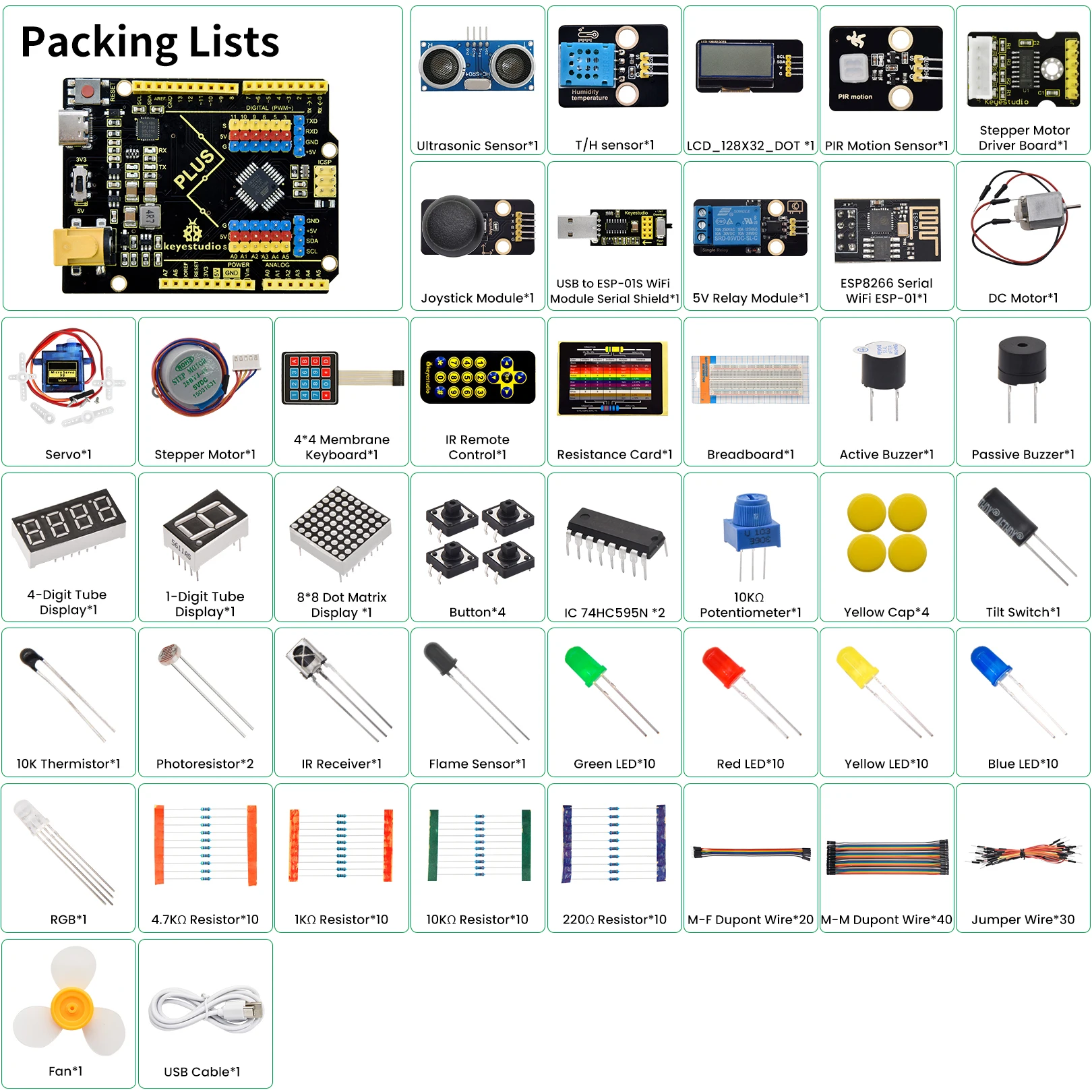 Keyestudio Complete IOT Starter Kit For Arduino DIY Seratch Graphieal DIY STEM Education Electronic Learning Kit+32 Projects Keyestudio Complete IOT Starter Kit For Arduino DIY Seratch Graphieal DIY STEM Education Electronic Learning Kit+32 Projects