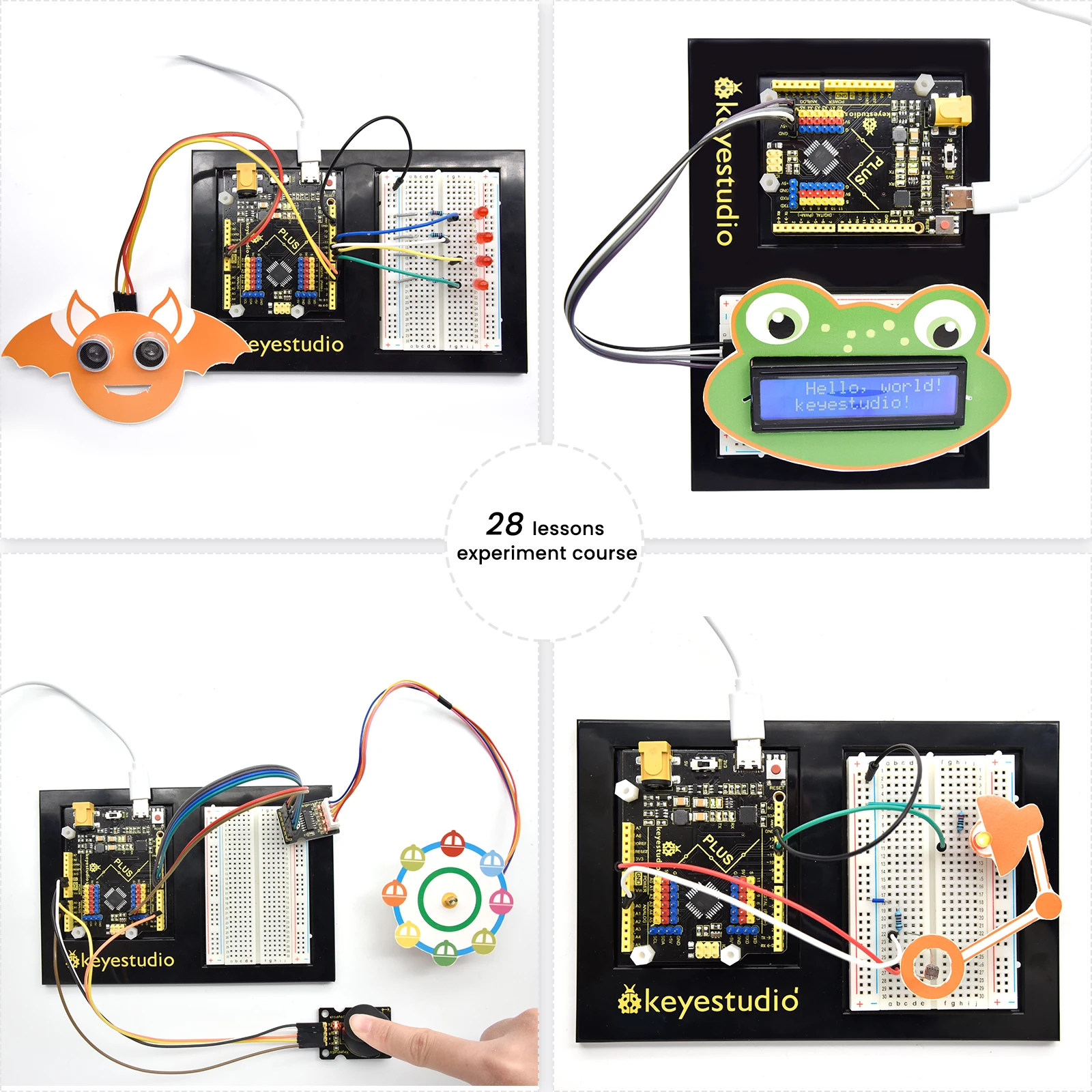 Keyestudio STEM Plus Board Starter Kit for Arduino Starter Kit Full Set Complete Electronic DIY Projects Programming Kit Keyestudio STEM Plus Board Starter Kit for Arduino Starter Kit Full Set Complete Electronic DIY Projects Programming Kit