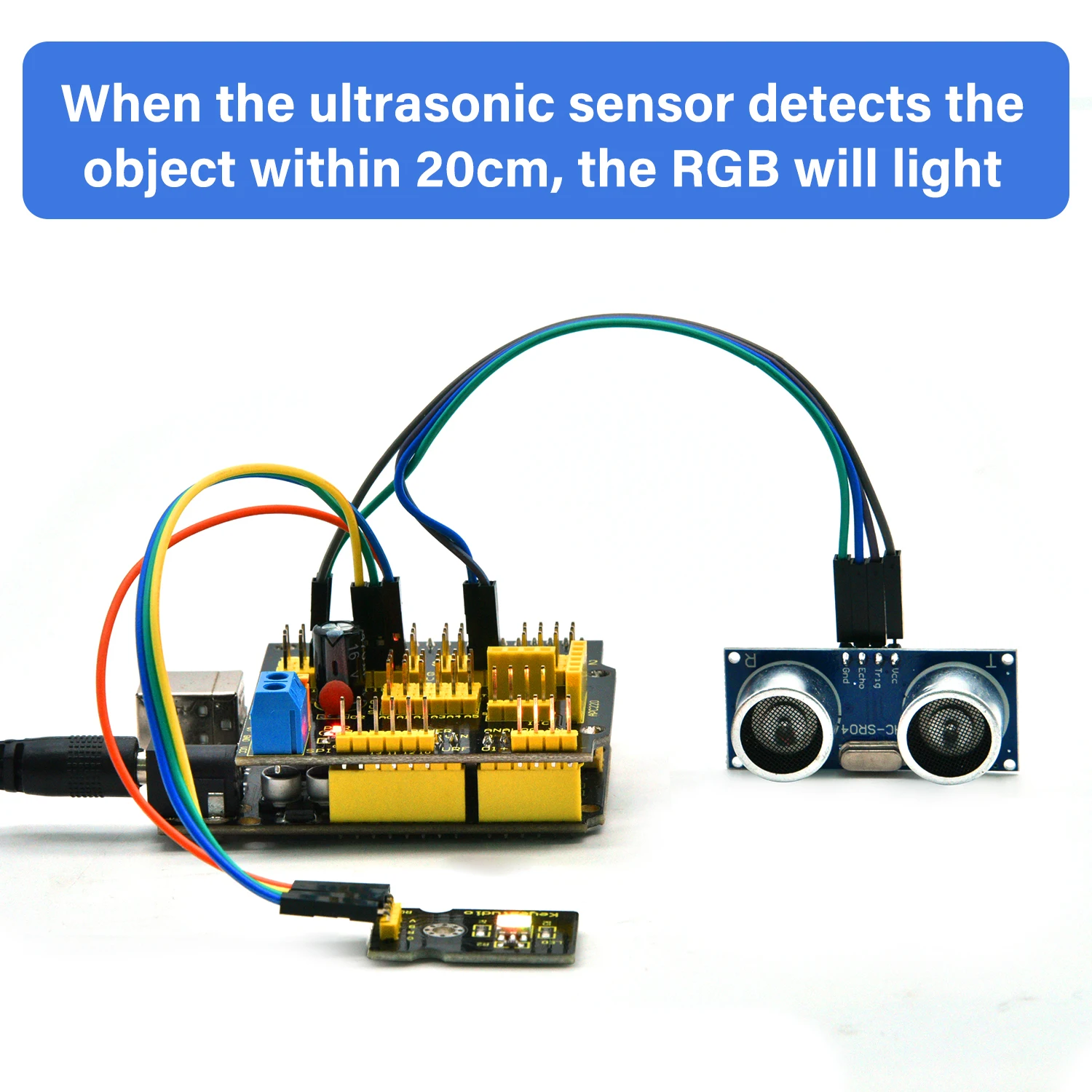 Keyestudio 37 in 1 Box Sensor Kit V2.0 Mega Controller Board Sensor Electronic Kit For Arduino Starter Kit 37Pcs Modules