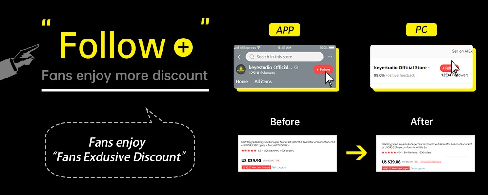 Generalduty Starter Kit Electronic Parts for Arduino W/LED / Jumper Wires / Breadboard +white Box+11 Projects(online)