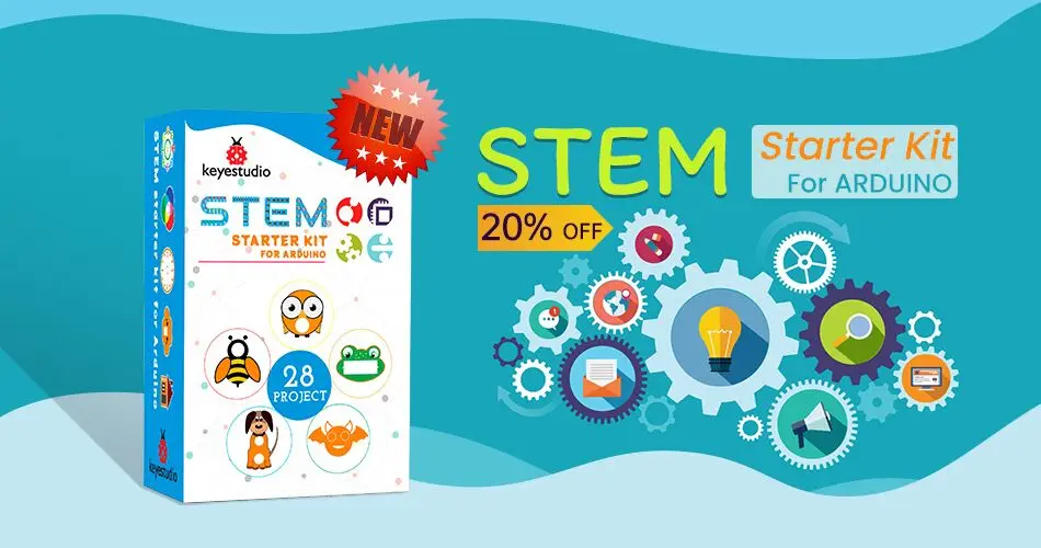 Generalduty Starter Kit Electronic Parts for Arduino W/LED / Jumper Wires / Breadboard +white Box+11 Projects(online)