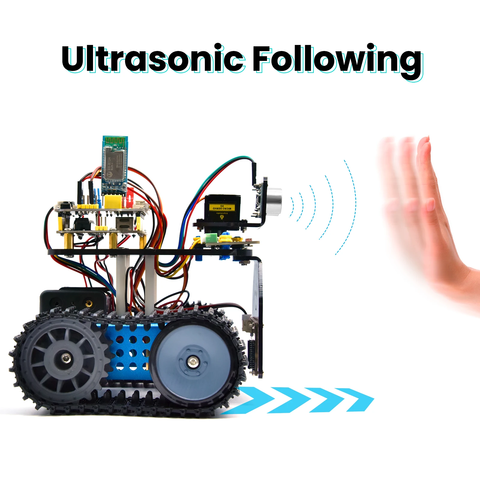 Keyestudio Upgrade Mini Smart Tank Robot V3.0 For Arduino Kit Robot Car DIY Programmable STEM Toys Compatible With Arduino&Mixly