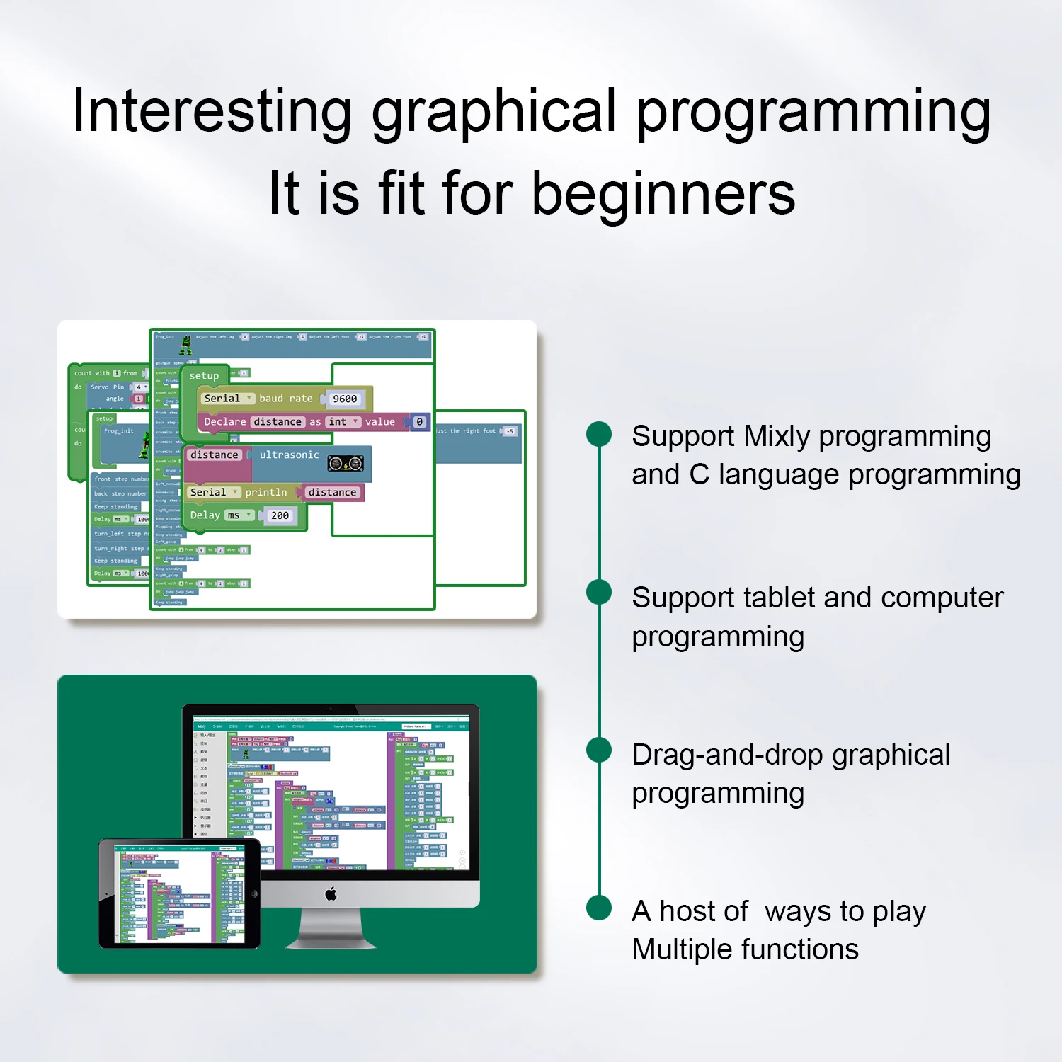 Keyestudio Frog Robot Car Kit For Arduino Robot Compatible With Arduino Nano Suporting Mixly Blocks Coding