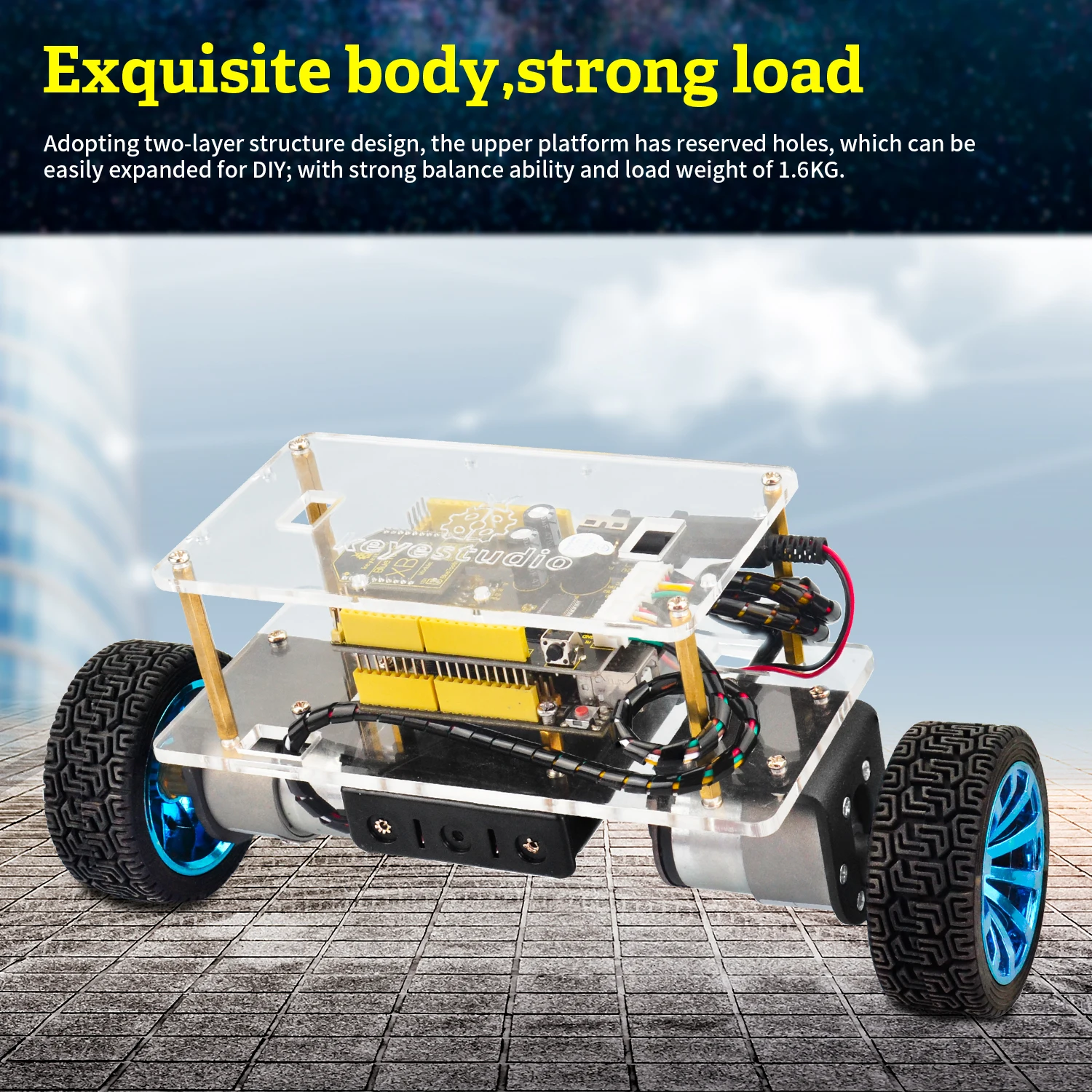Self-Balance Robot Car Kit For Arduino Robot Pack Self-balancing Car DIY Electronic Pack/STEM Kits Toys Kids Birthday Gift Self-Balance Robot Car Kit For Arduino Robot Pack Self-balancing Car DIY Electronic Pack/STEM Kits Toys Kids Birthday Gift