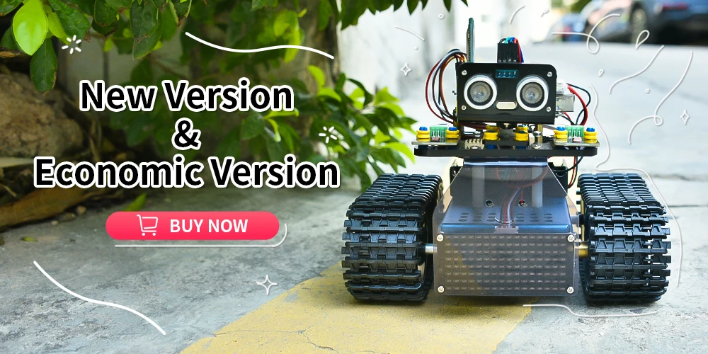 Keyestudio DIY Mini Tank Robot V2.0 Smart Robot Car Kit for Arduino Robot Kit STEM+ 15Projects IOS &Android Control CE Compliant