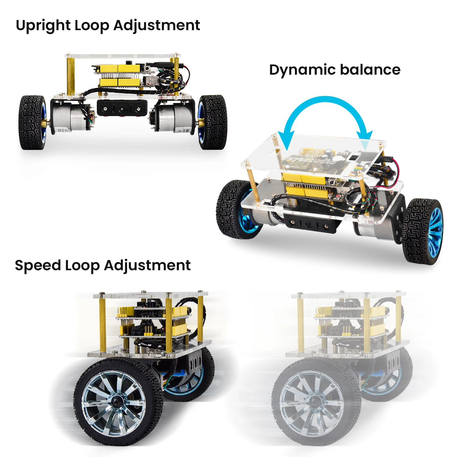 Keyestudio Self-Balancing Balance Robot Car Kit For Arduino Robot Self-balancing Car DIY Electronic Kit/STEM Kits Toys Kids Keyestudio Self-Balancing Balance Robot Car Kit For Arduino Robot Self-balancing Car DIY Electronic Kit/STEM Kits Toys Kids