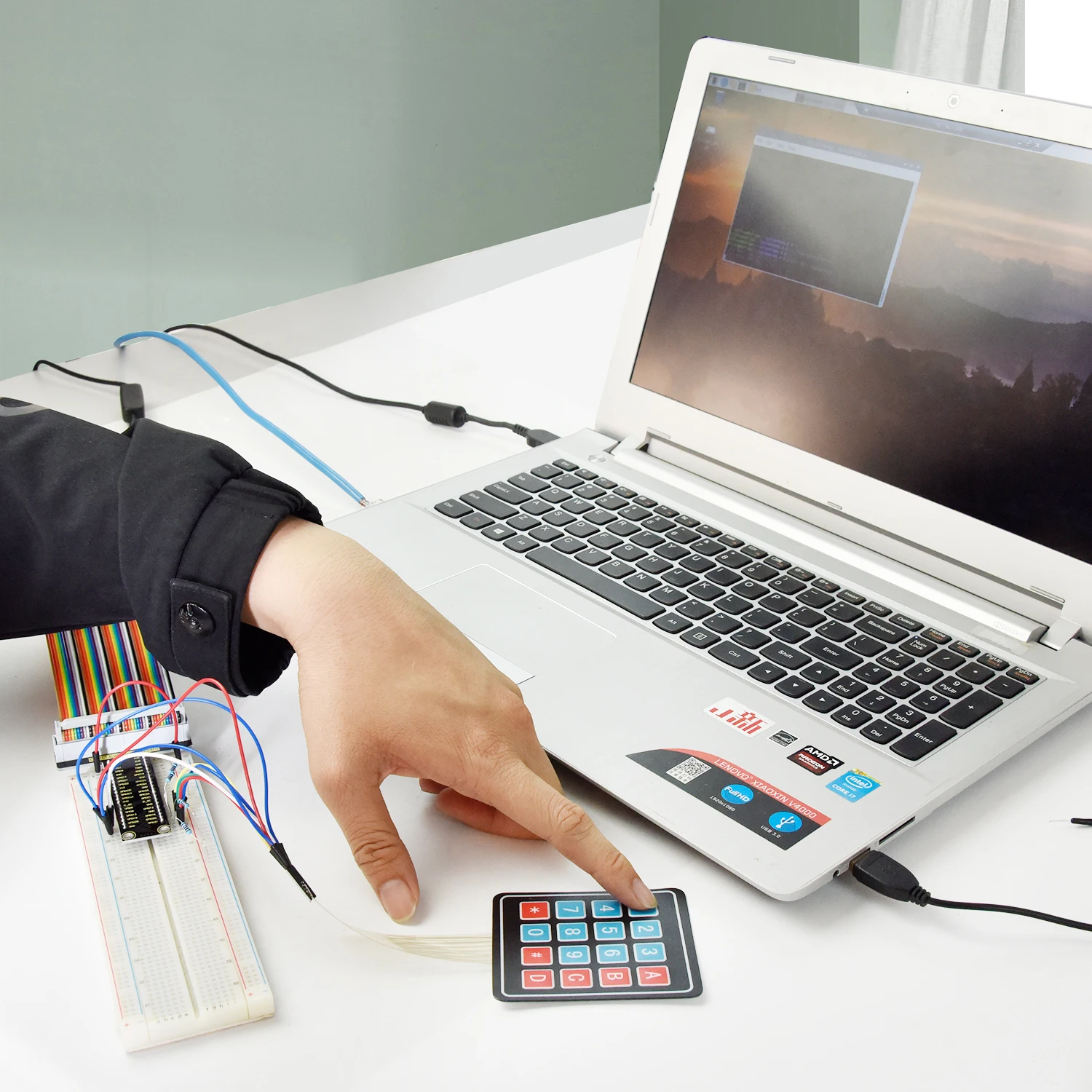 Keyestduio Complete RFID Starter Kit For Raspberry Pi 4B/3B+40Projects /Linux&Python &C Language Programming(NO RPI 4B Board)